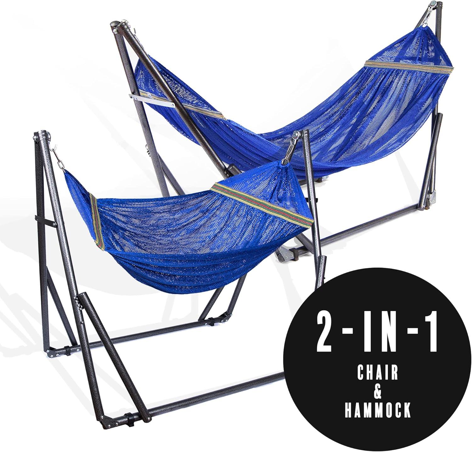 Quality Home EZ Daze Hammock with Stand-NAVY