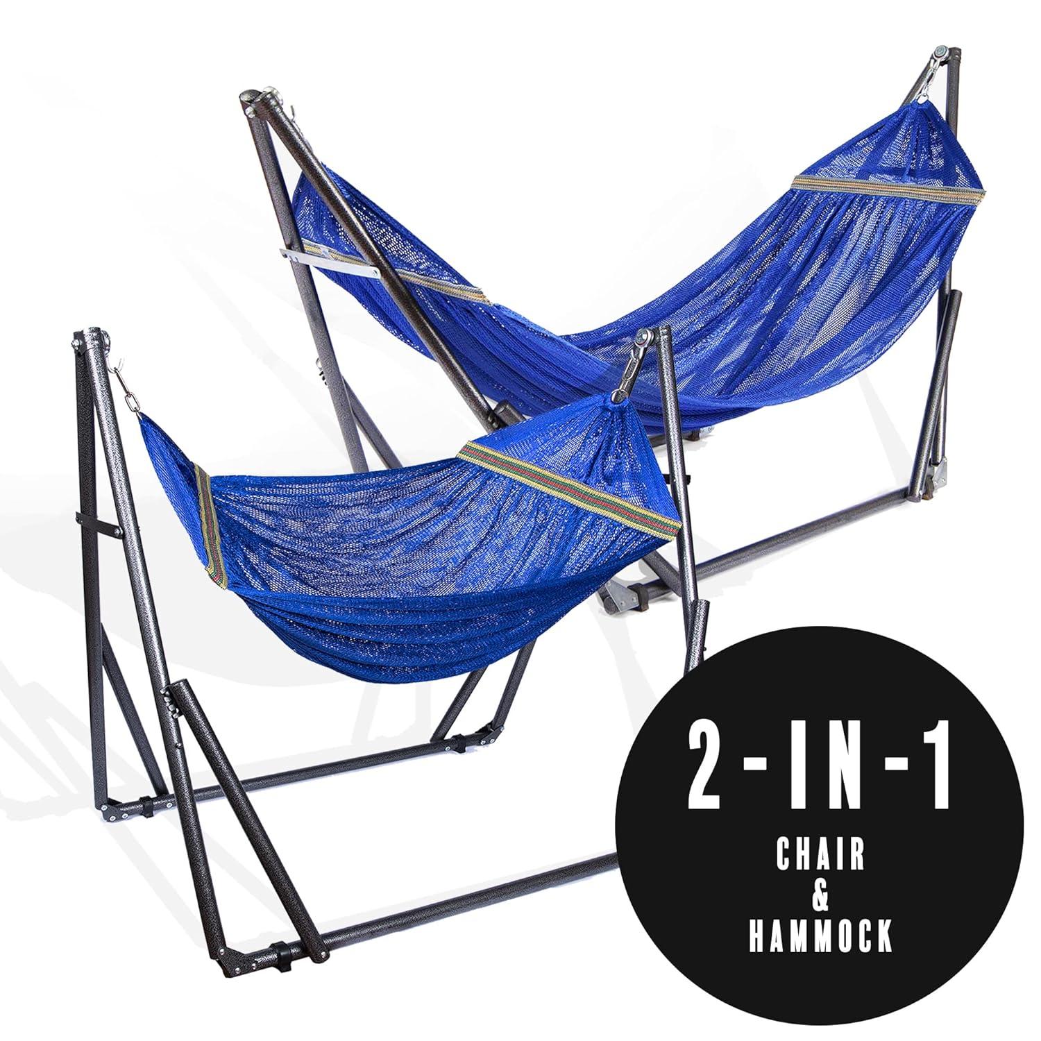 Quality Home EZ Daze Hammock with Stand-NAVY