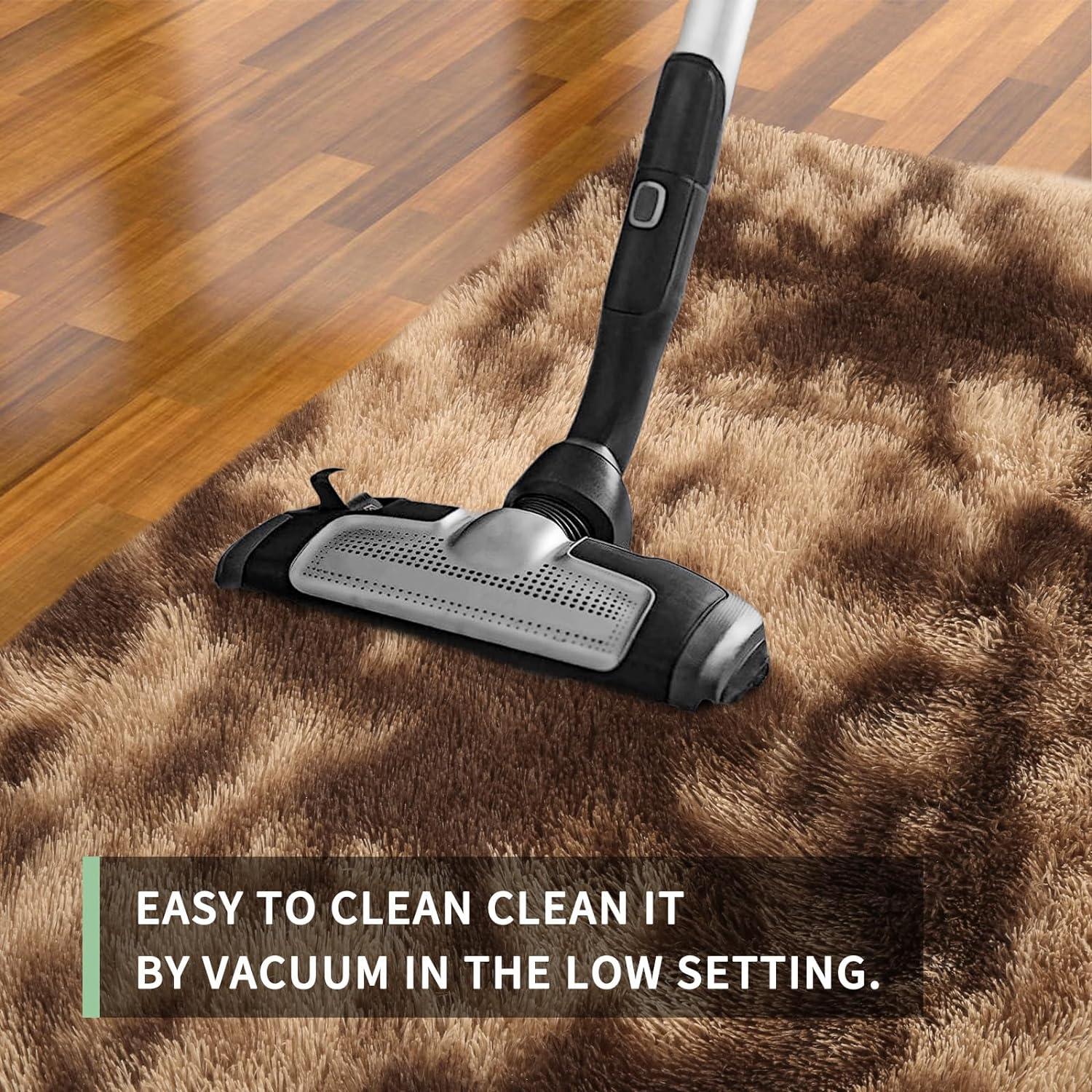 Sour Lemon Area Rugs 8x10 Living Room, Large Area Rug Shag Shaggy Carpet Soft Plush Furry Bedside Rug, Machine Washable Area Rugs for Bedroom Kids Girls Boys Home Decor Anti Slip