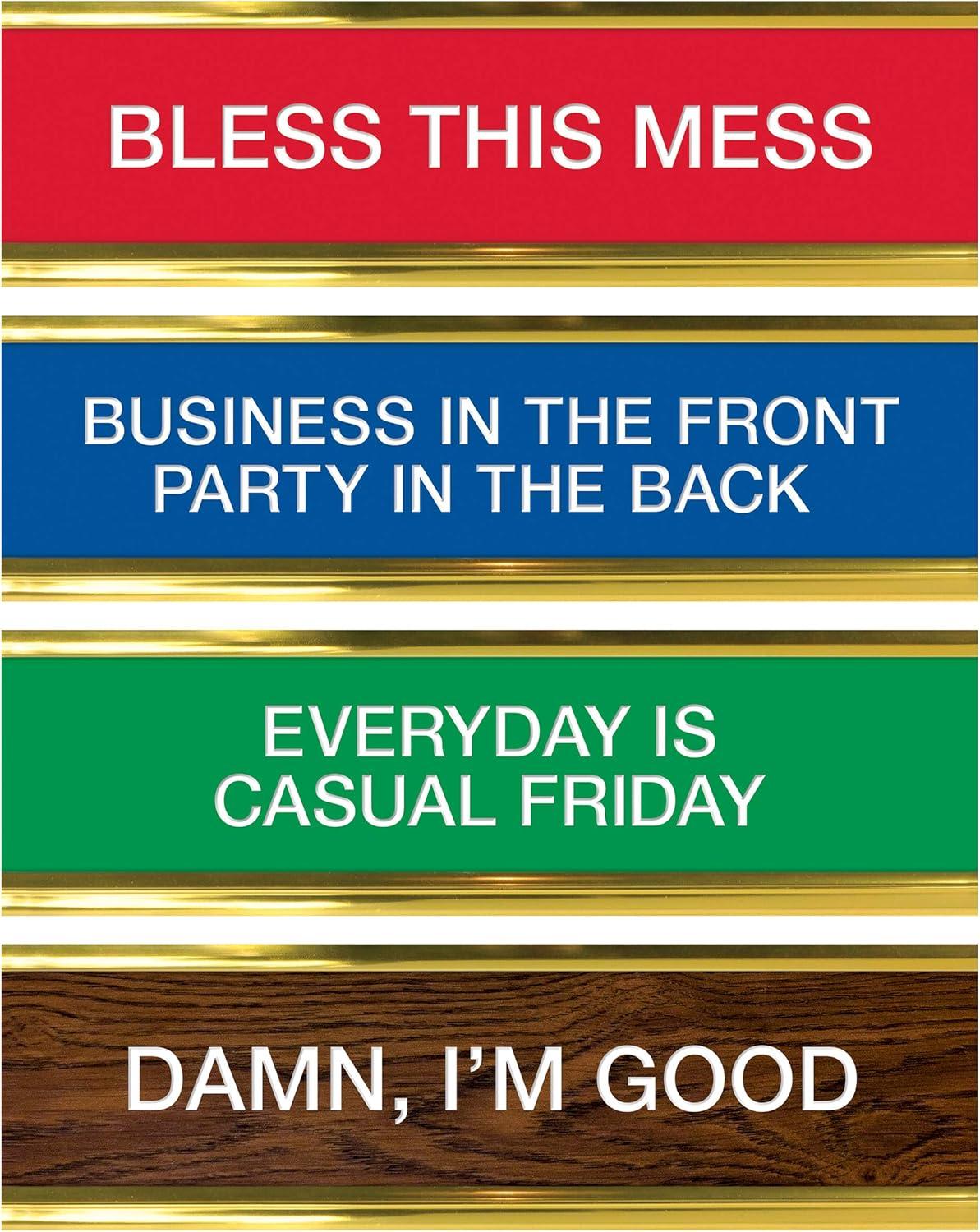 Genuine Fred Daily Desk Plaque Desktop Flip Book, Assorted