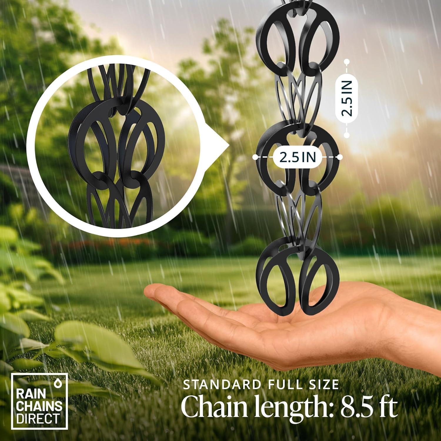 Modern chain rain buckle