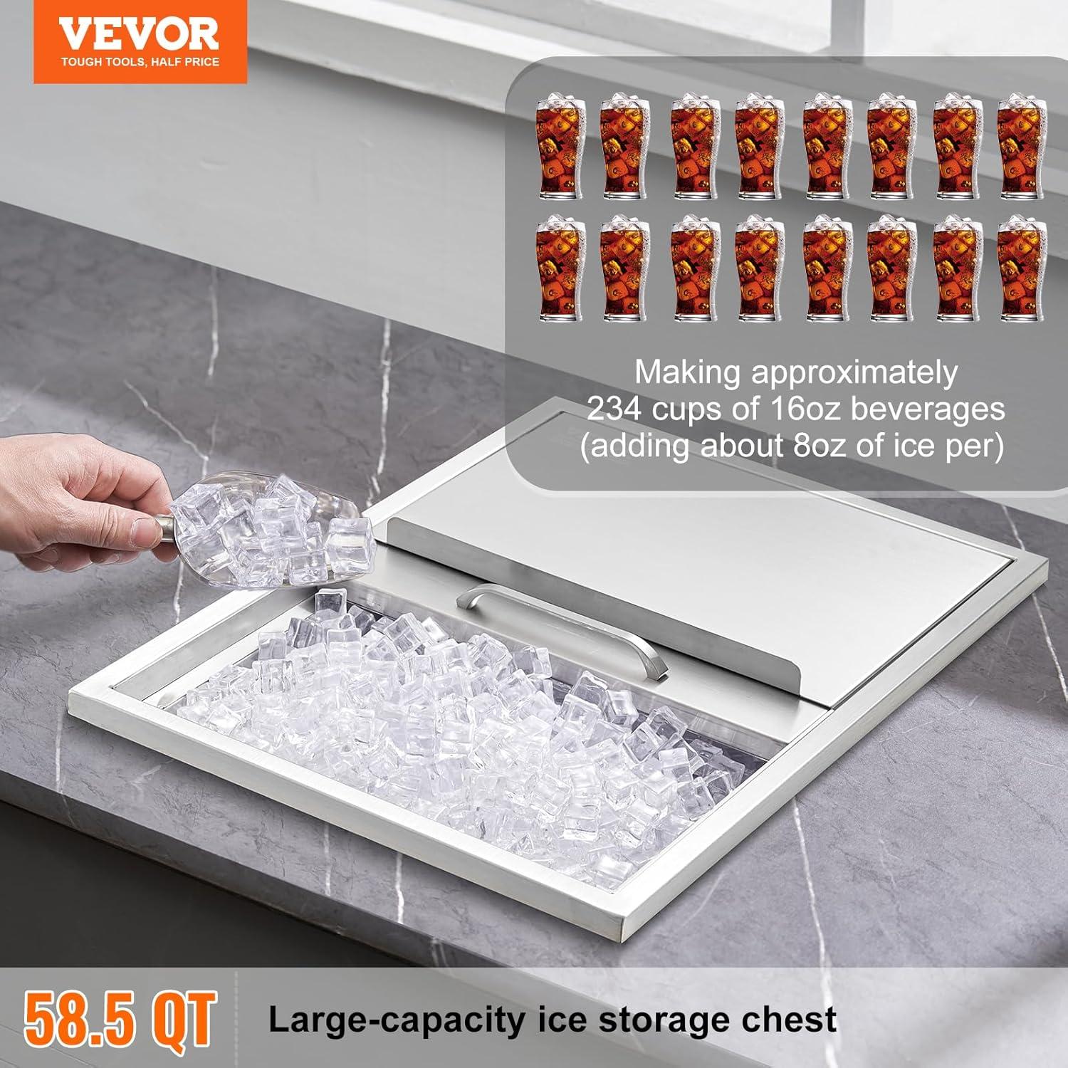 VEVOR 58.5 Quarts Ice Chest