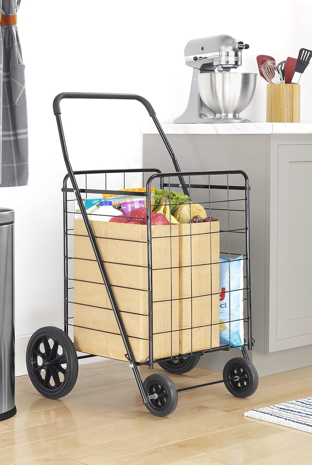 Whitmor Deluxe Utility Cart Black