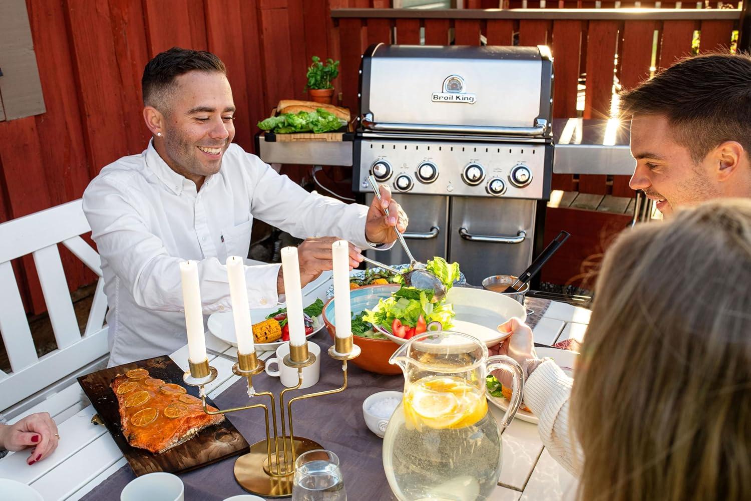 Broil King 875947 Baron S 490 Pro IR, Natural Gas (NG), Stainless Steel, Black