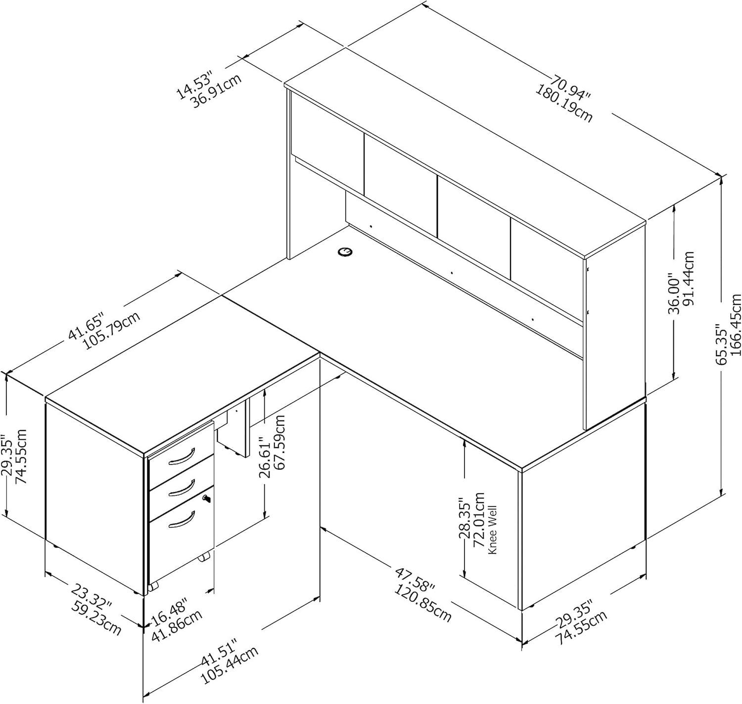 Studio C L-Shaped Computer Desk