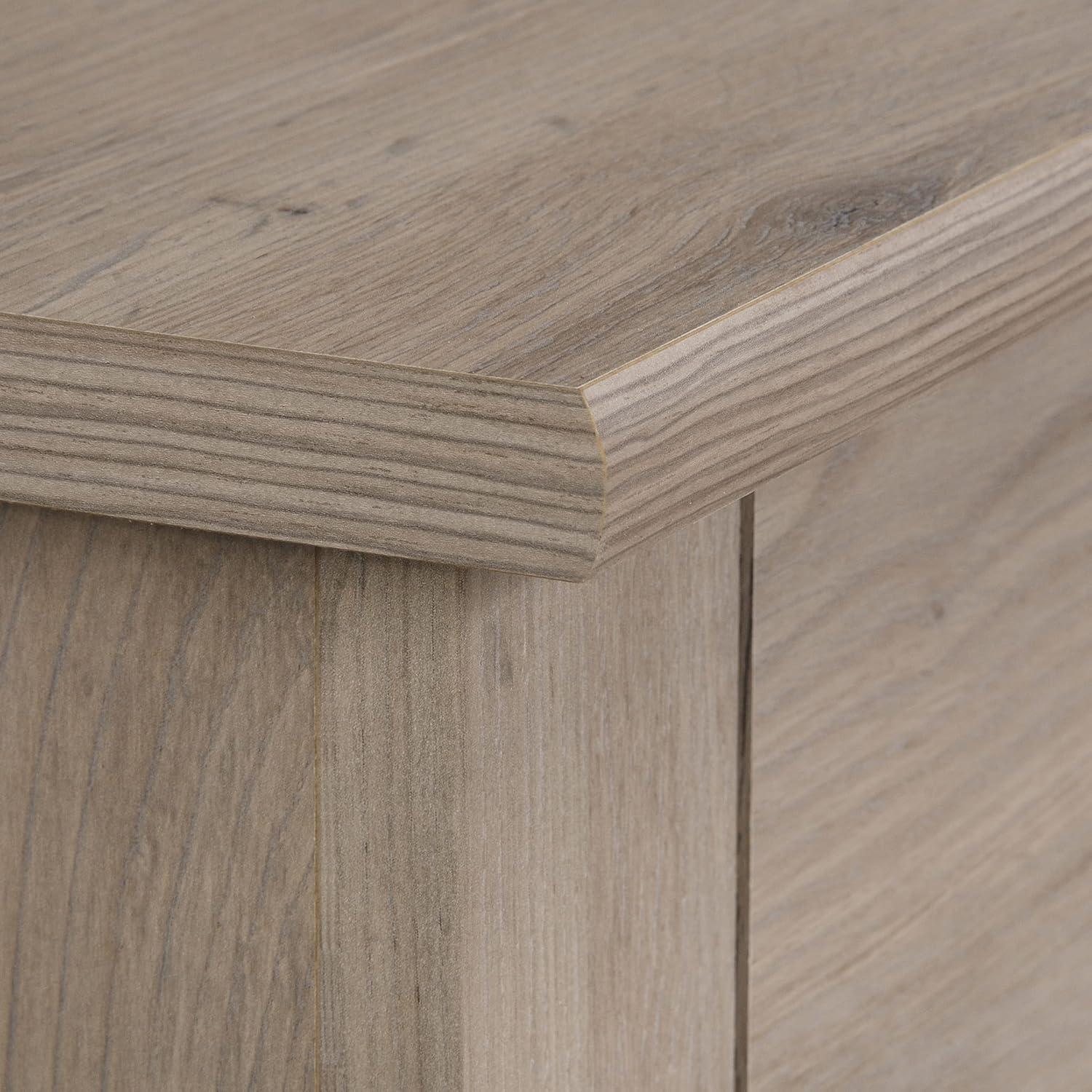 2 Drawer Lateral File Cabinet Laurel Oak - Sauder: Full Extension, Legal/Letter Size, Interlocking