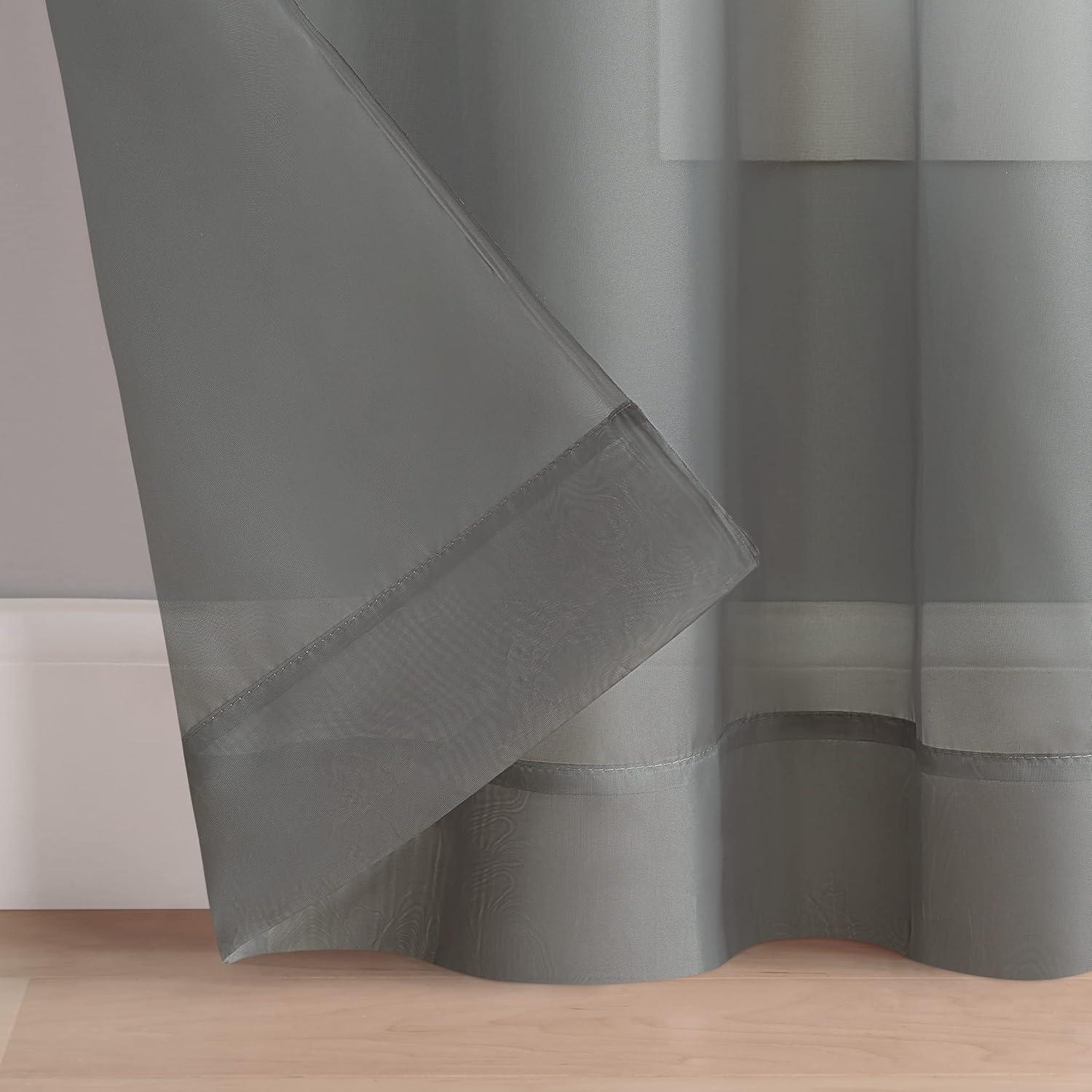 Eclipse Livia Sheer Voile Grommet Curtain Panel
