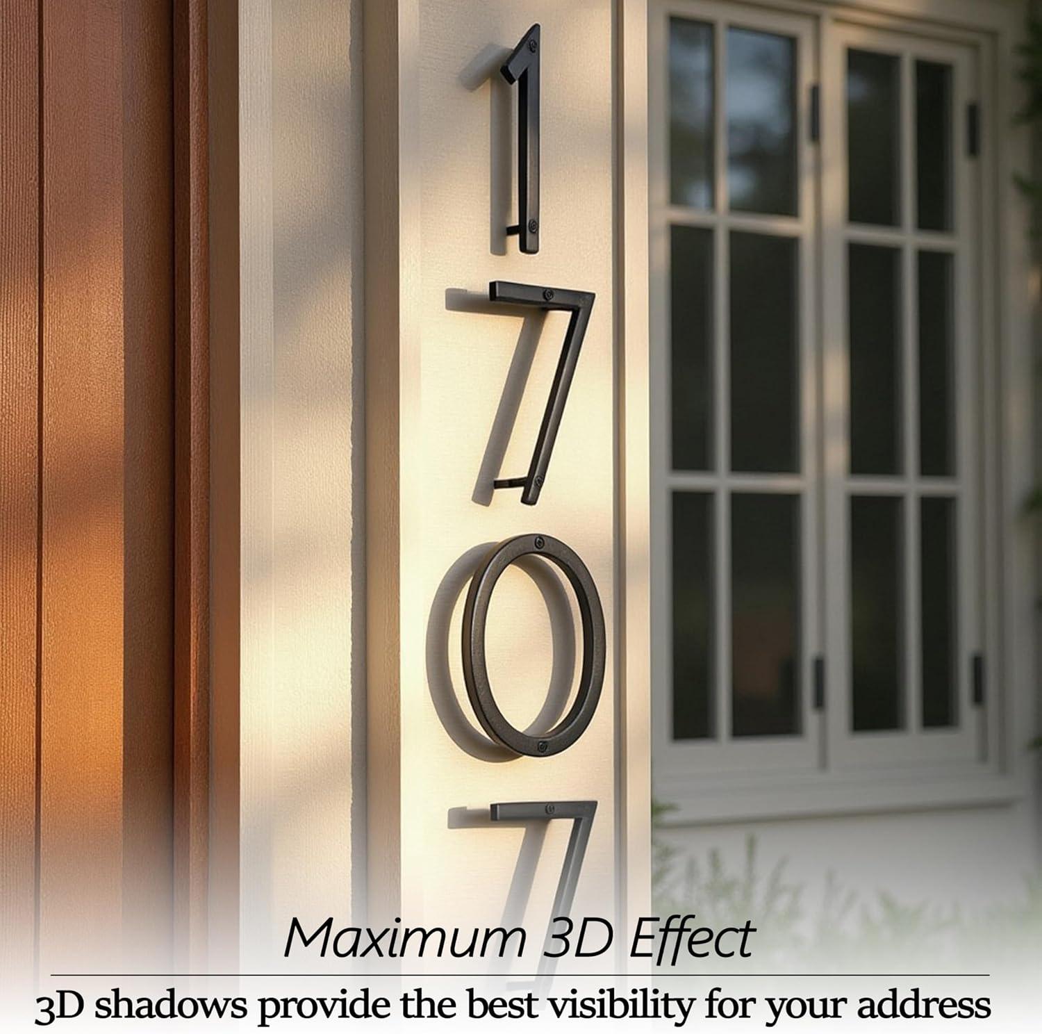 NACH Metal Floating Mount House Number