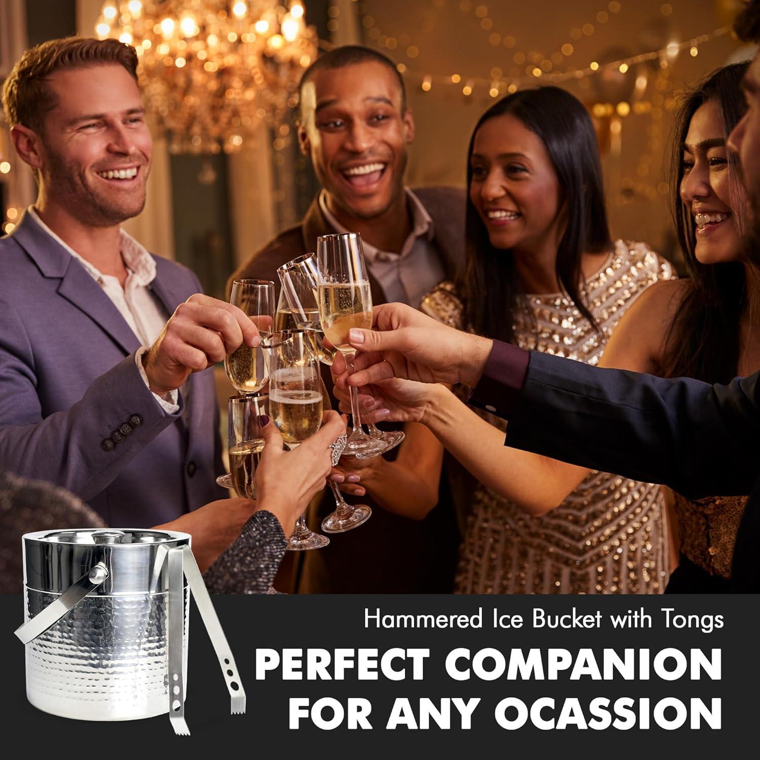 BirdRock Home Stainless Steel Ice Bucket