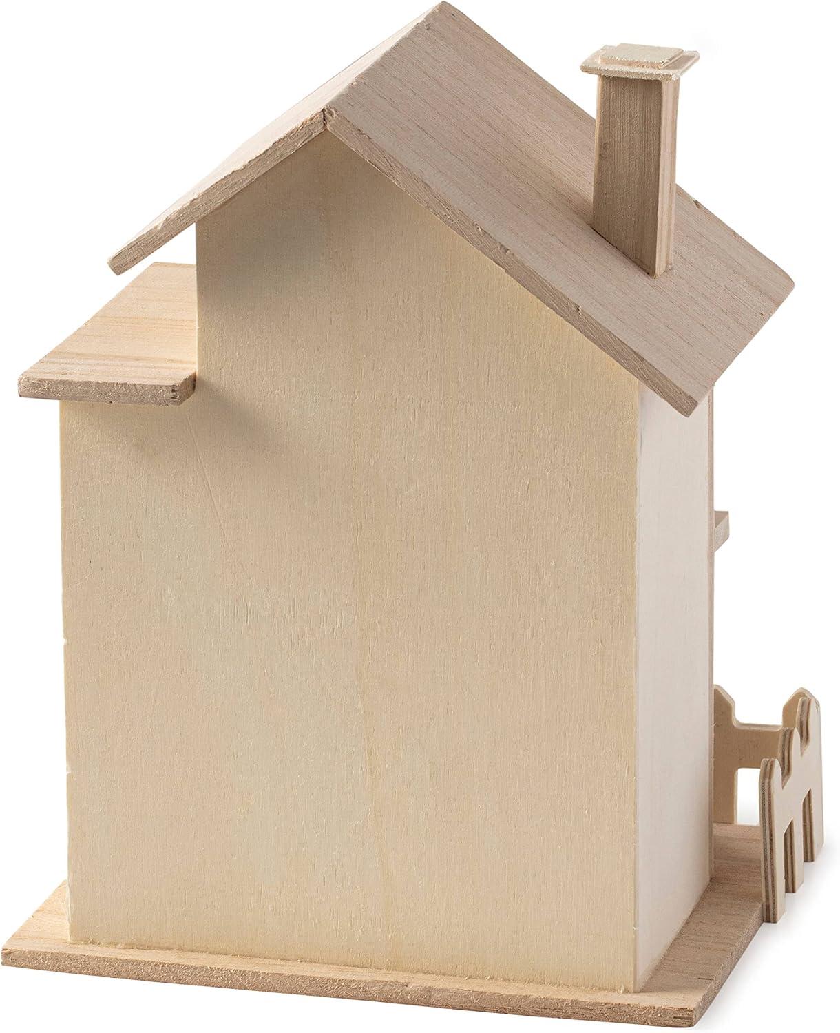 8.5" Two Story Cottage Birdhouse by Make Market®