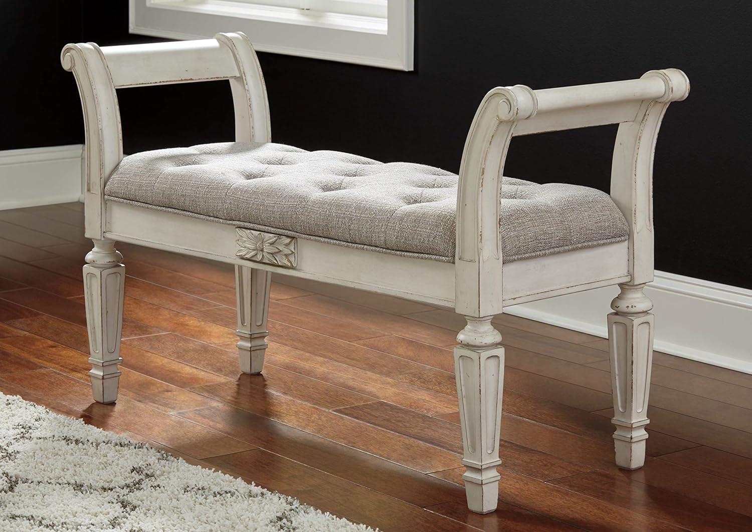 Hayley Polyester Upholstered Bench