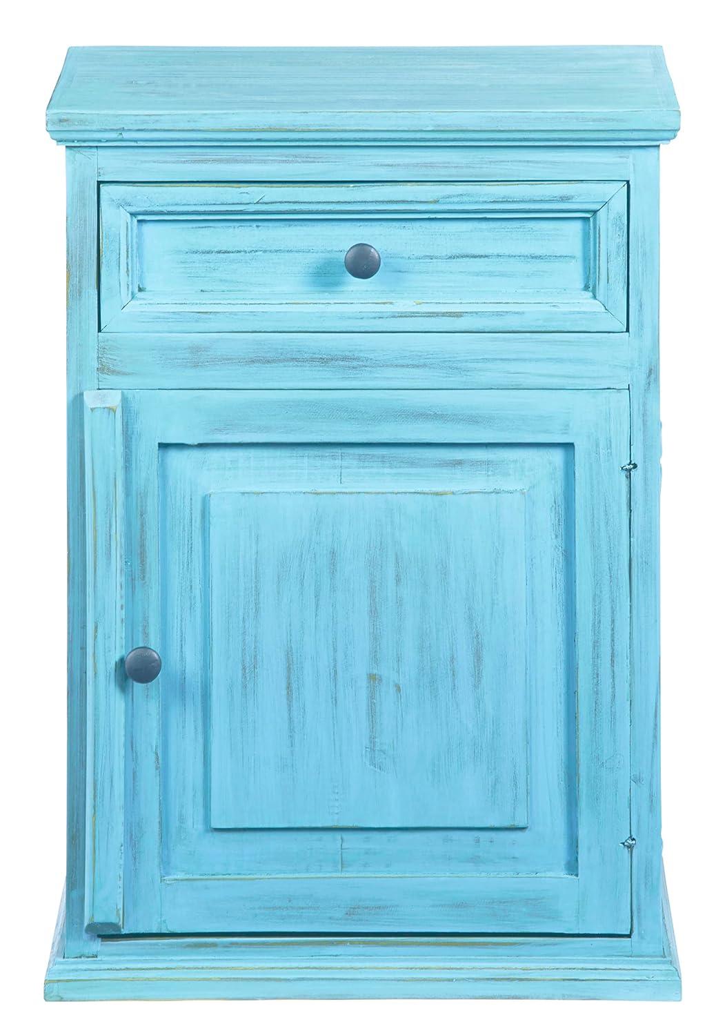 Liza Antique Turquoise Nightstand