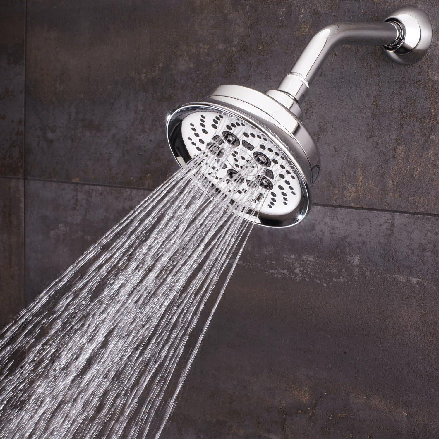 Assana 2.5 GPM (9.5 L/min) Adjustable Shower Head with Anysteam Technology