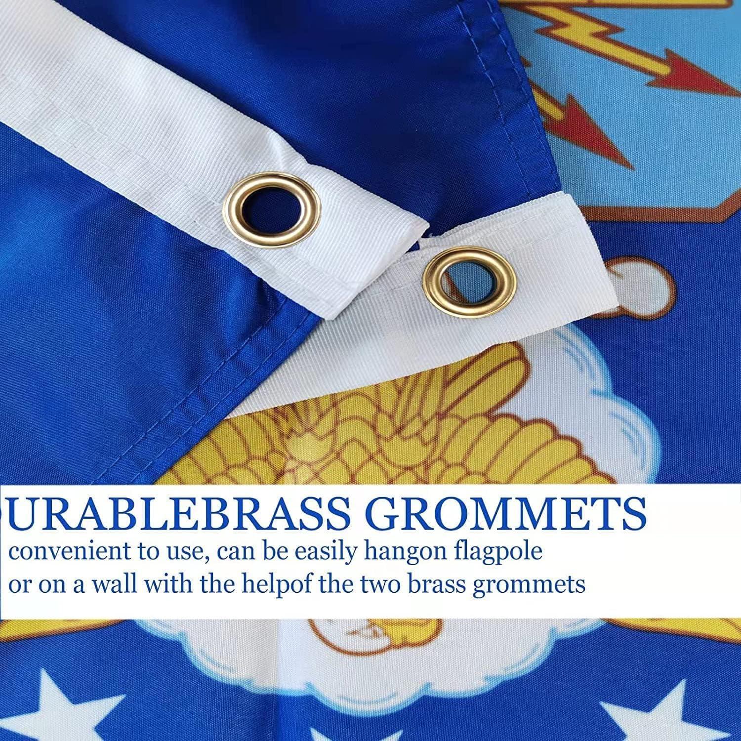 Double Sided US Air Force Military Flag 4x6 Outdoor- UV Fade Resistant United States Air Force Flags with 2 Grommets