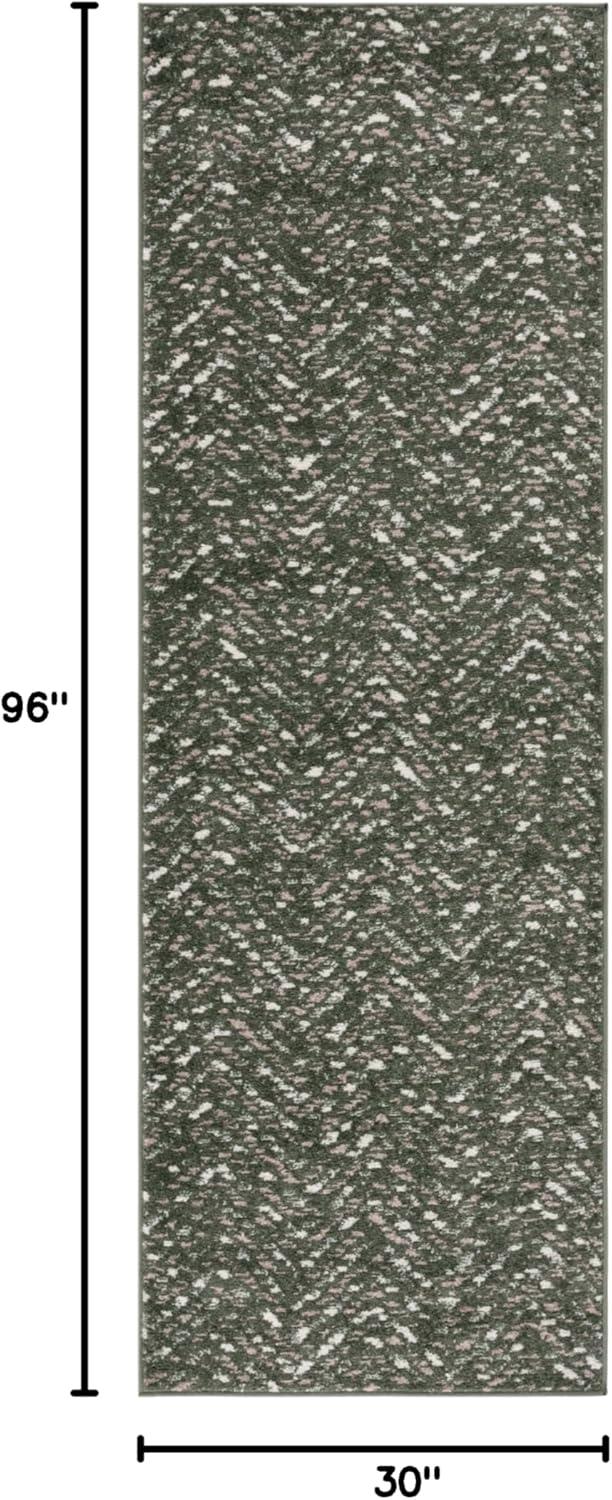 Adirondack ADR104 Power Loomed Area Rug - Ivory/Charcoal - 4'x4' - Safavieh.