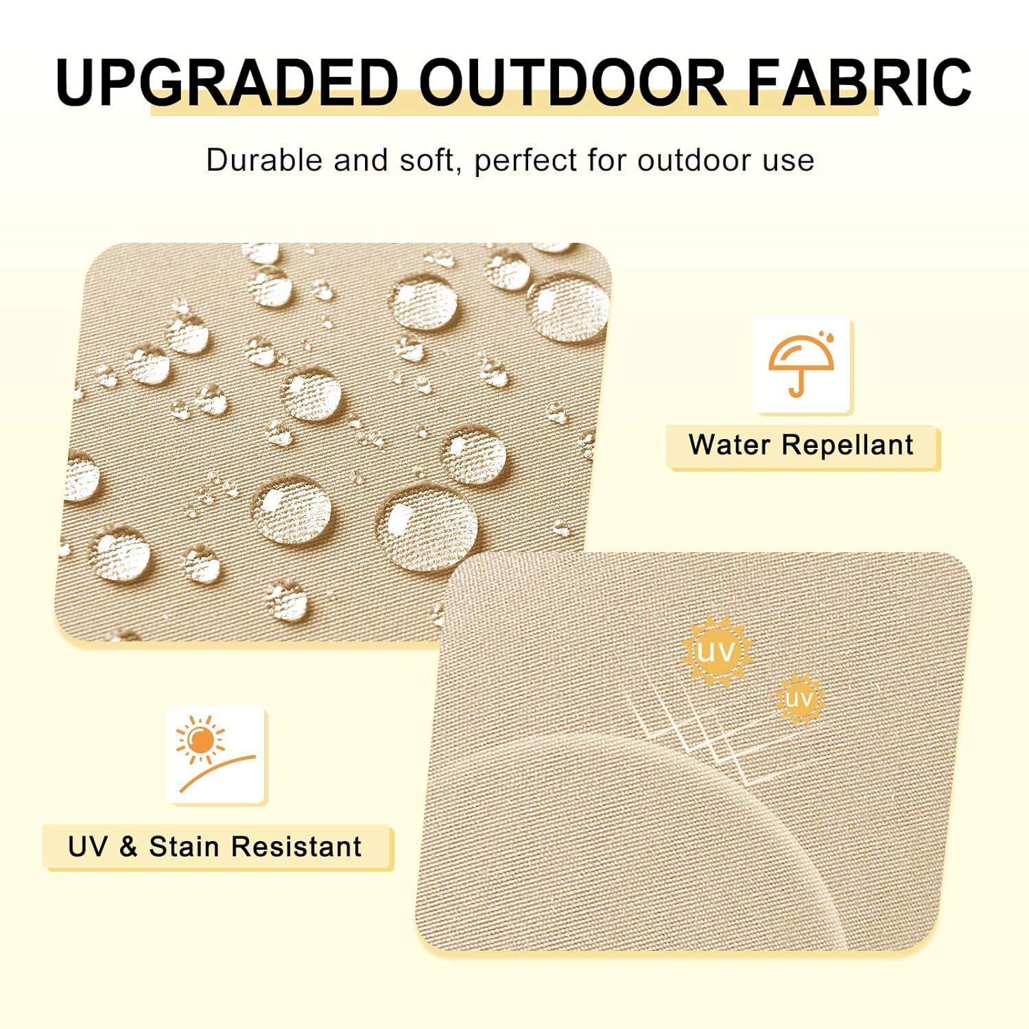 Crestlive Products Adirondack Style Patio Outdoor Chair Cushion for Adirondack Chair or Lounge Rocking Chair - See picture 2-Piece Set, Navy Blue