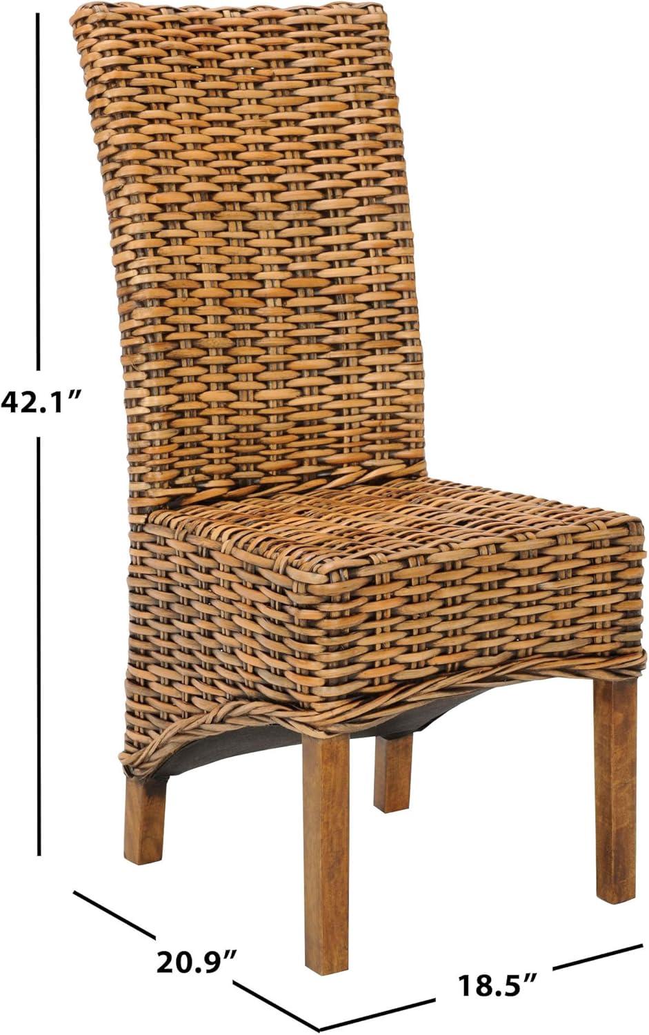 Isla Dining Chair (Set of 2) - Brown - Safavieh