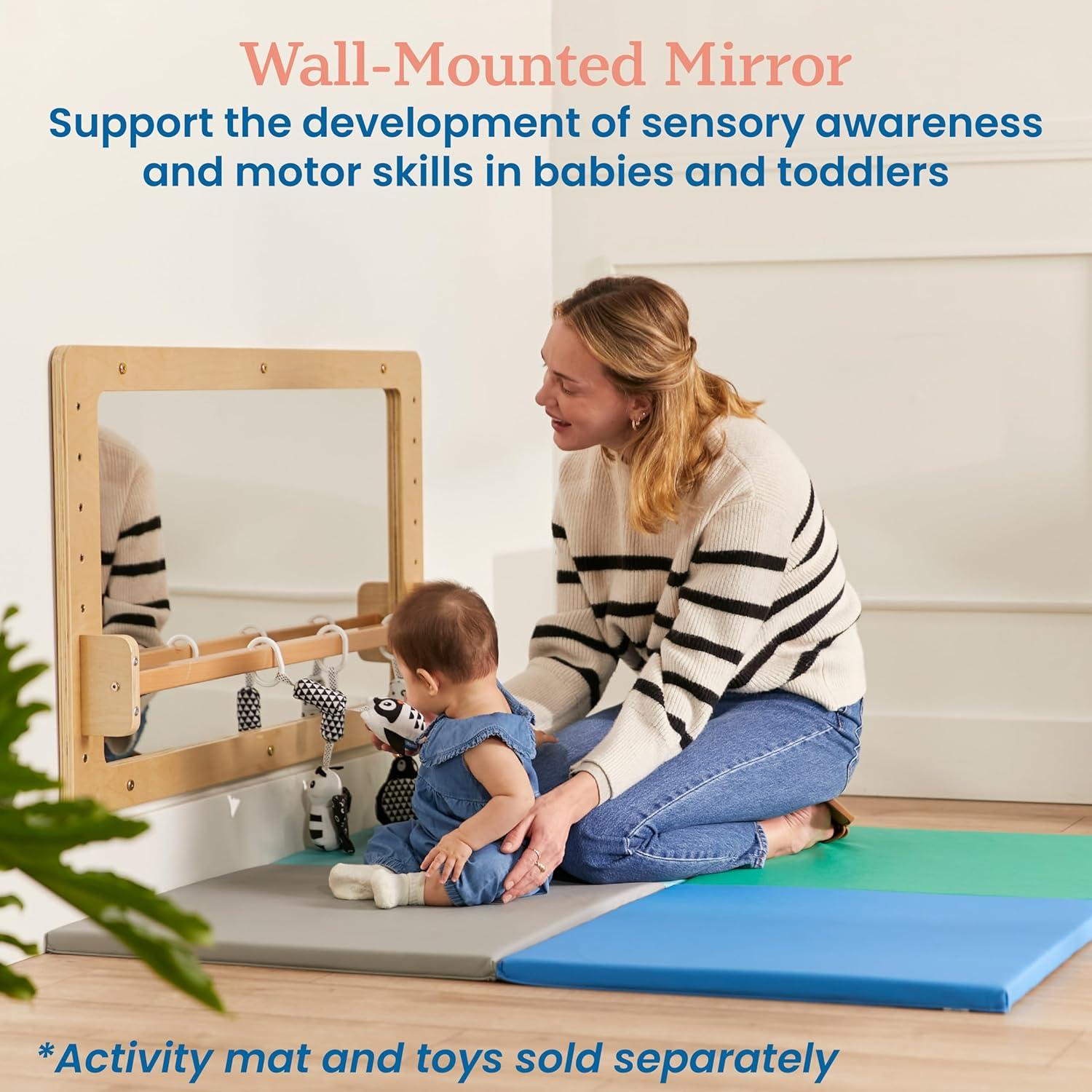 ECR4Kids Wall-Mounted Coordination Mirror, Balance Mirror