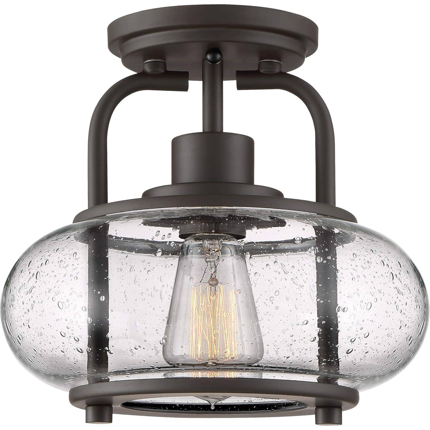 Quoizel Lighting Trilogy 1 - Light Semi-Flush Mount in  Brushed Nickel