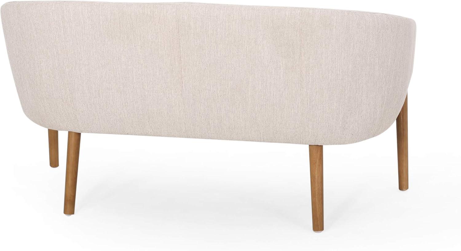 Galena Mid-Century Loveseat Beige - Christopher Knight Home