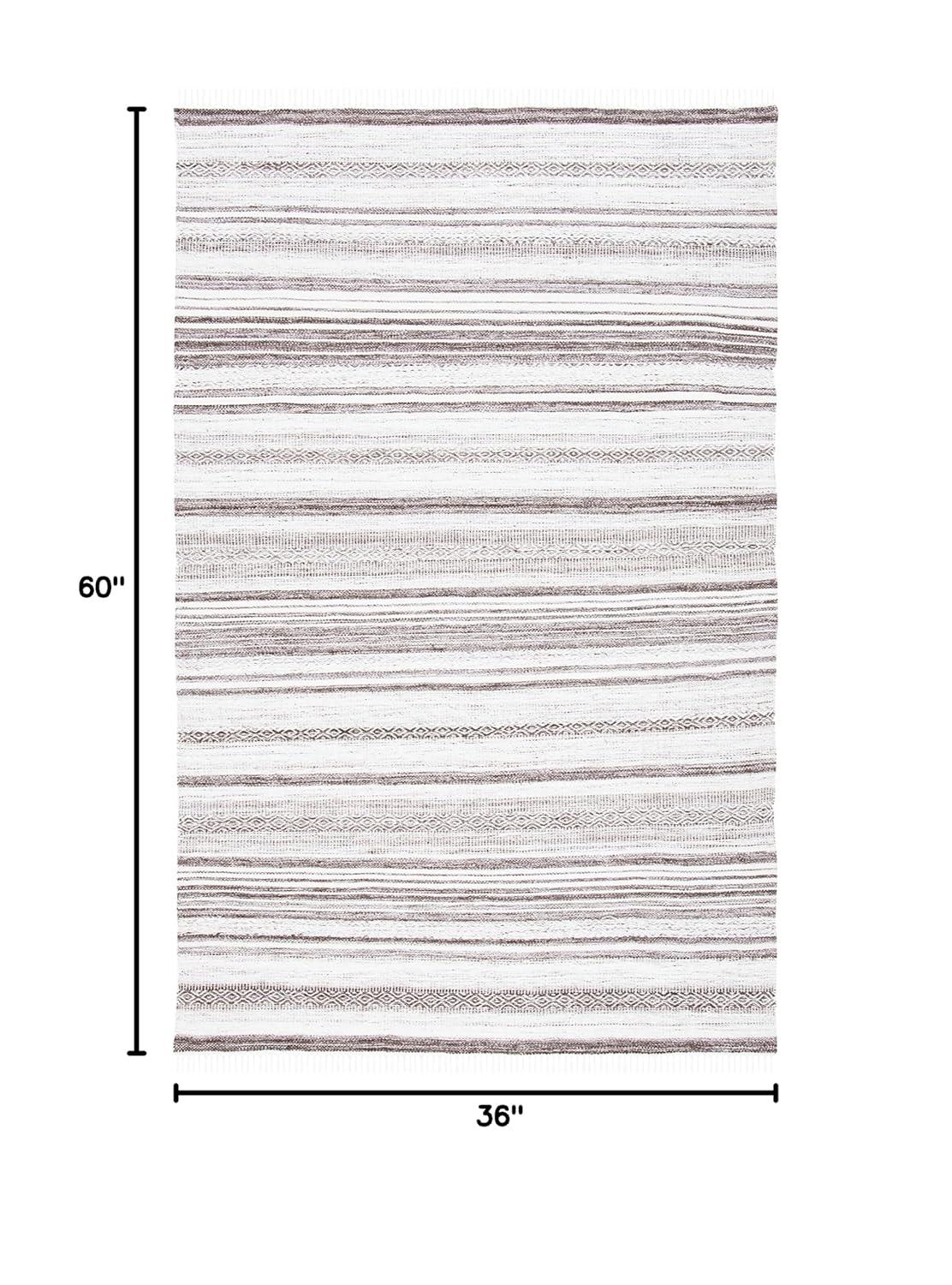 Foundry Select Striped Kilim Flat Weave Performance Striped Rug