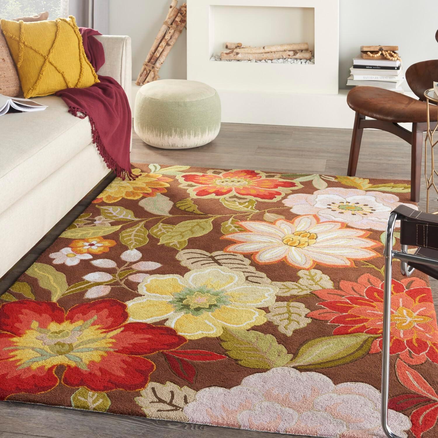 Nourison Fantasy Blooiming Floral Area Rug