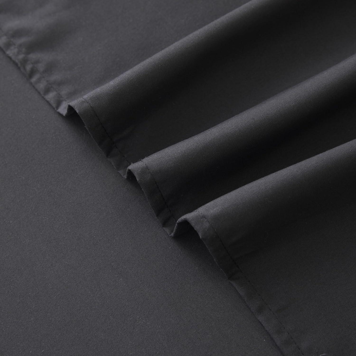 JML Luxury Deep Pocket 4-piece Bed Sheet Set Black Queen