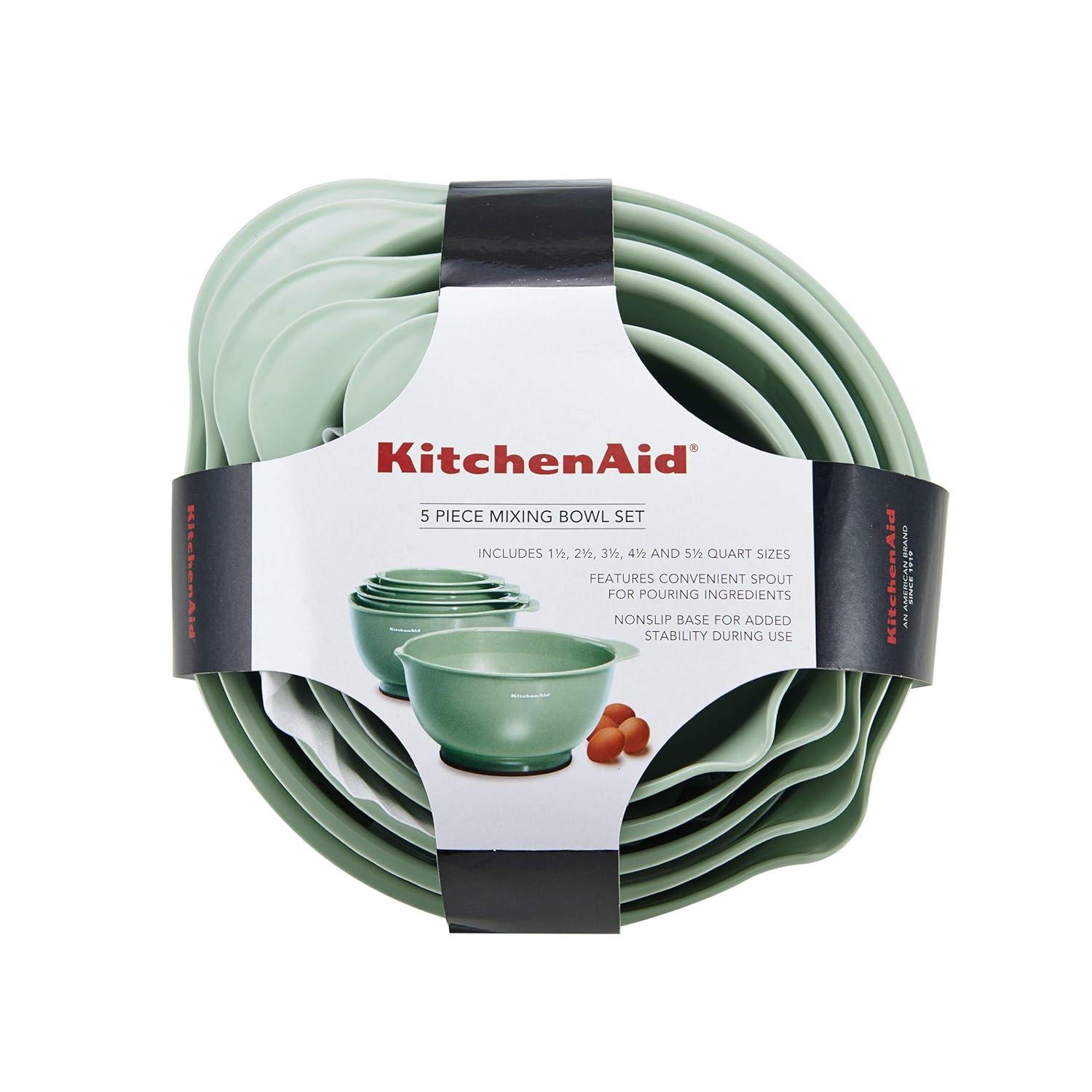 KitchenAid® Classic 5-Piece Mixing Bowl Set & Reviews | Wayfair