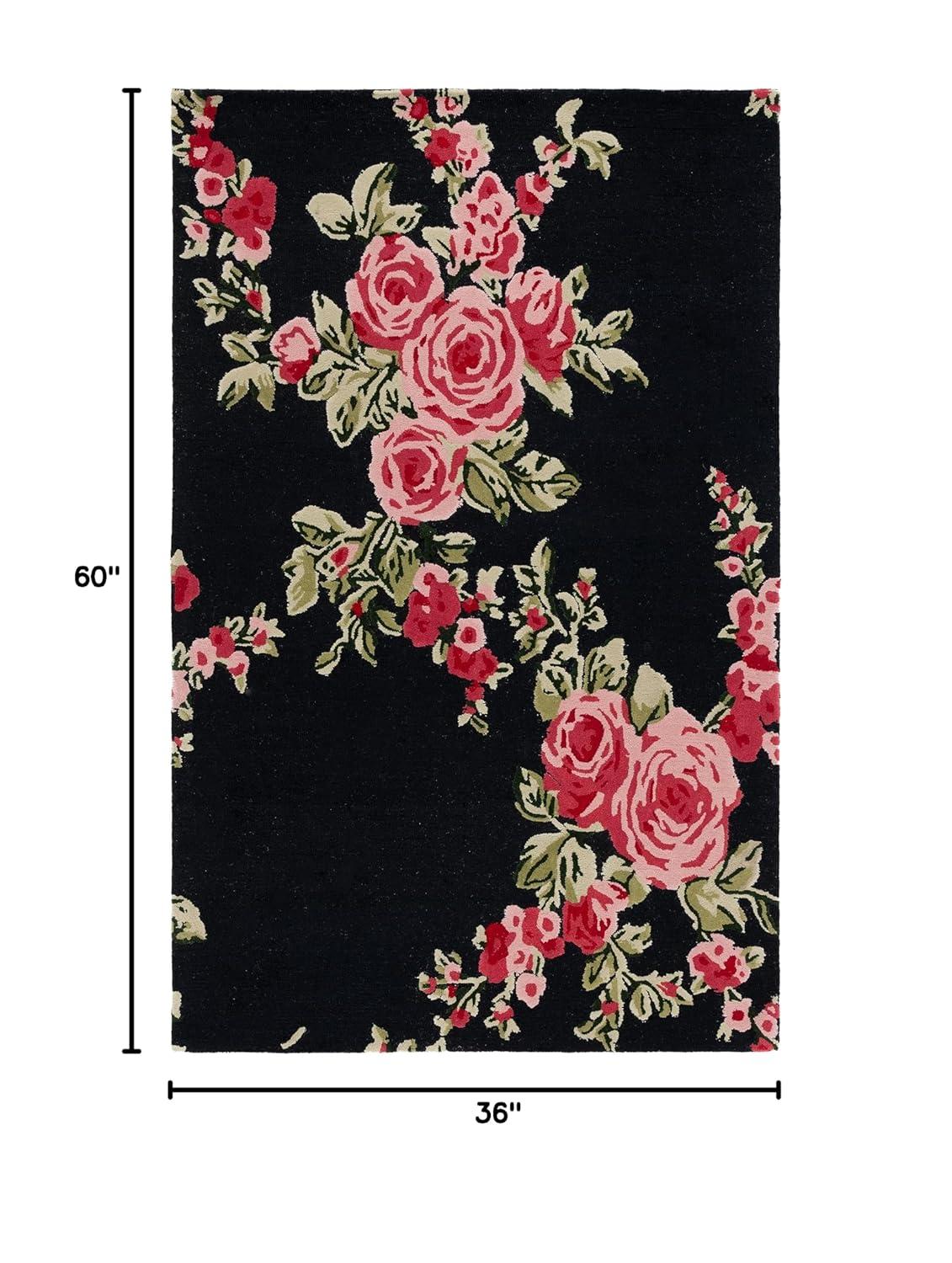 Jardin Hand Tufted 80% Wool And 20% Cotton Floral Rug