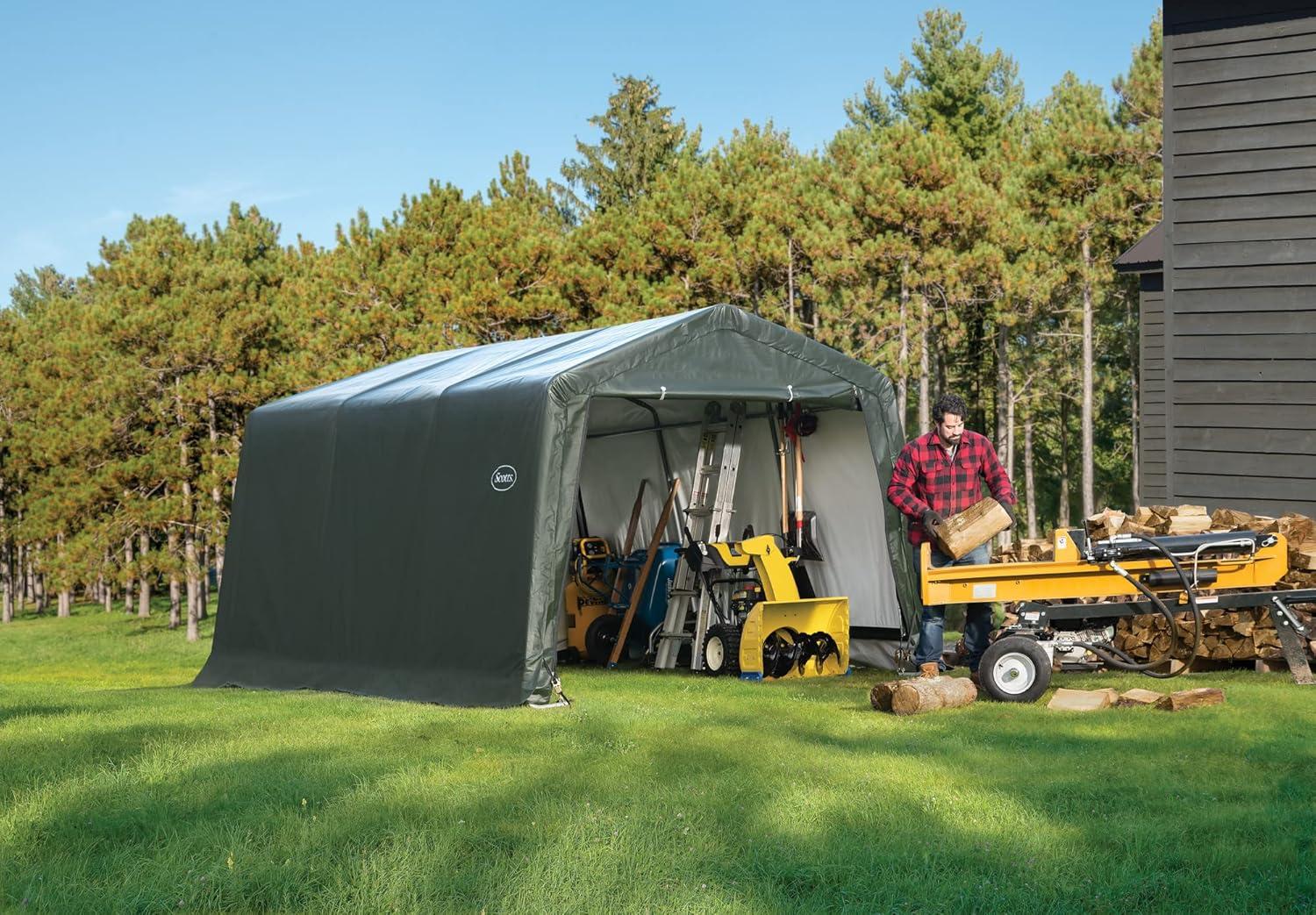 Scotts Storage Shed 10 x 15 x 8 Green Peak