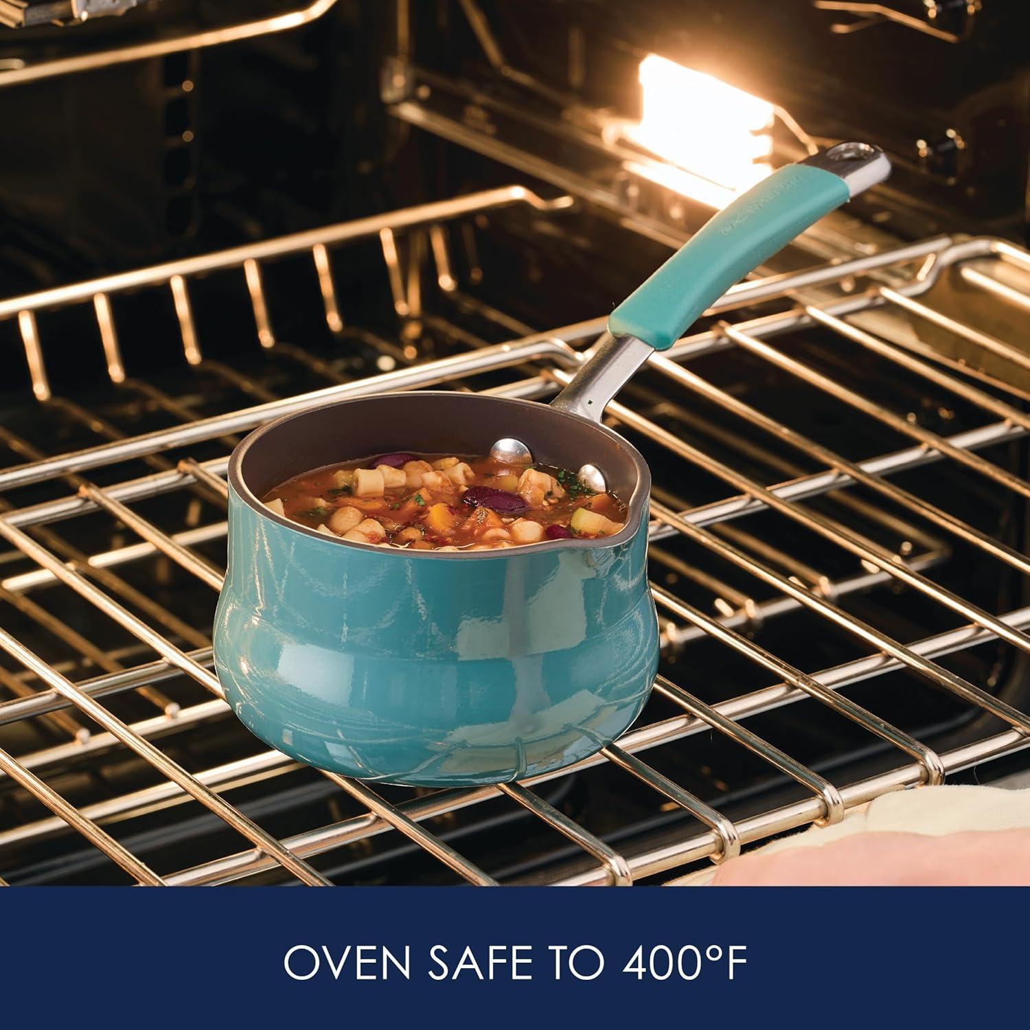 Rachael Ray Cucina Hard Enamel 0.75 qt. Nonstick Butter Warmer