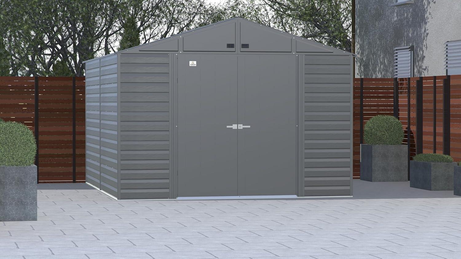 Arrow 10 ft. W x 12 ft. D Metal Storage Shed