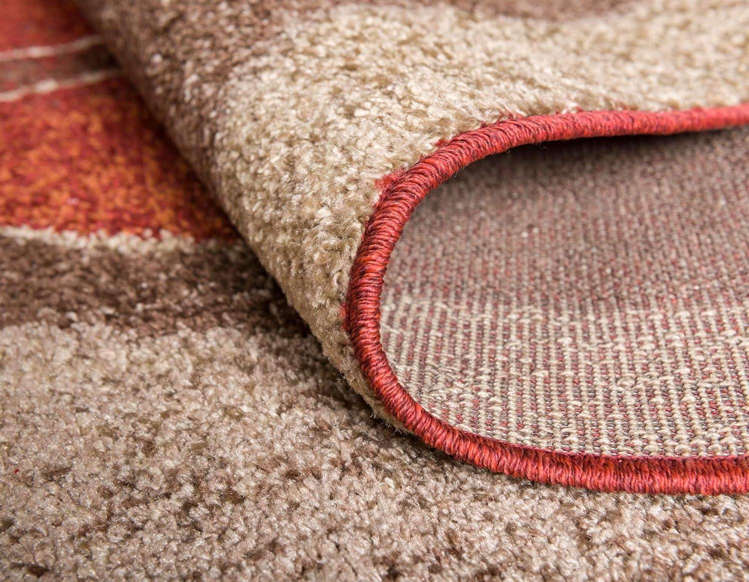 Unique Loom Autumn Collection Area Rug - Plantation (5' 3" x 8' Rectangle Multi/Beige)