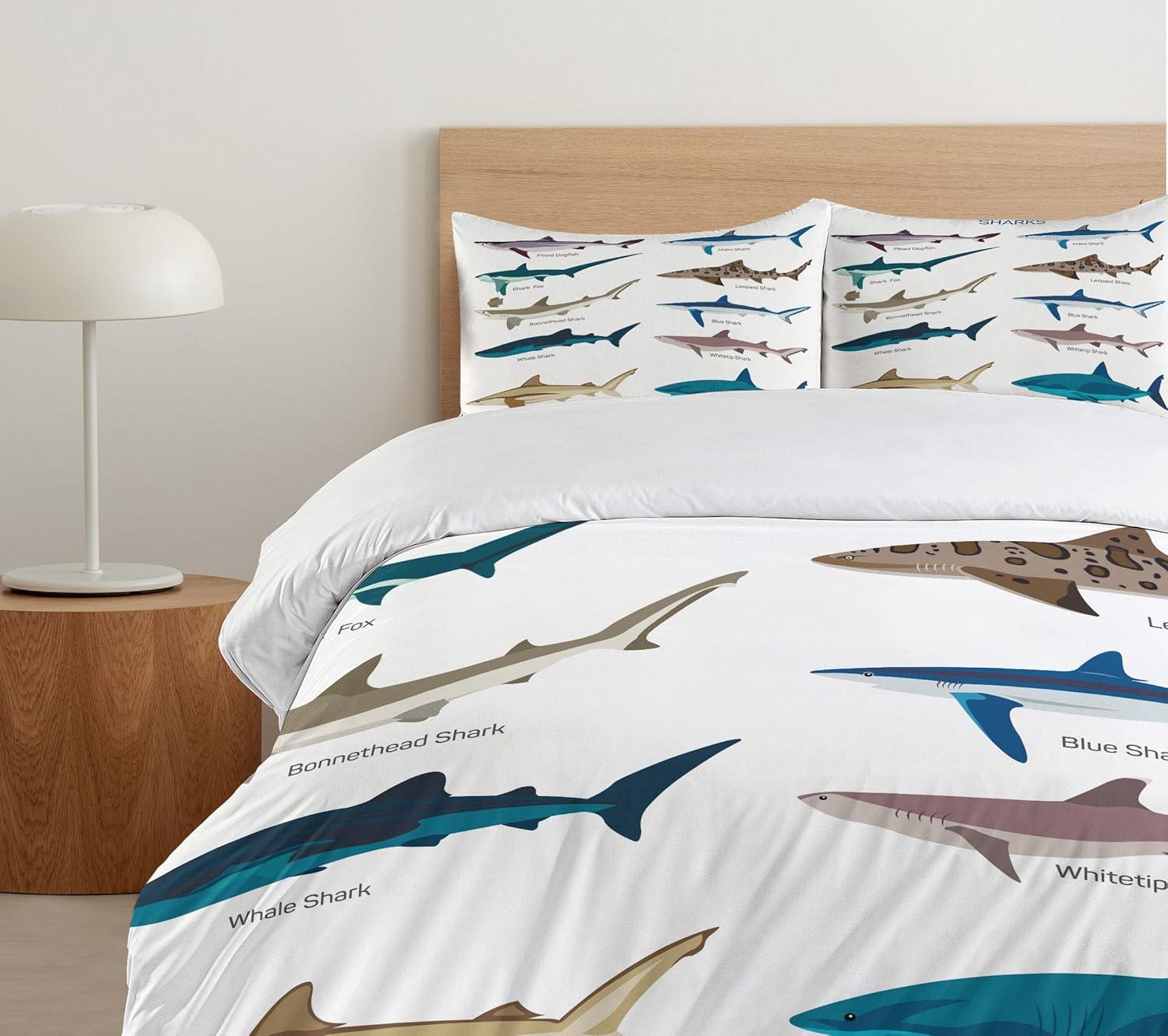 Sea Animal Coastal Duvet Cover Set