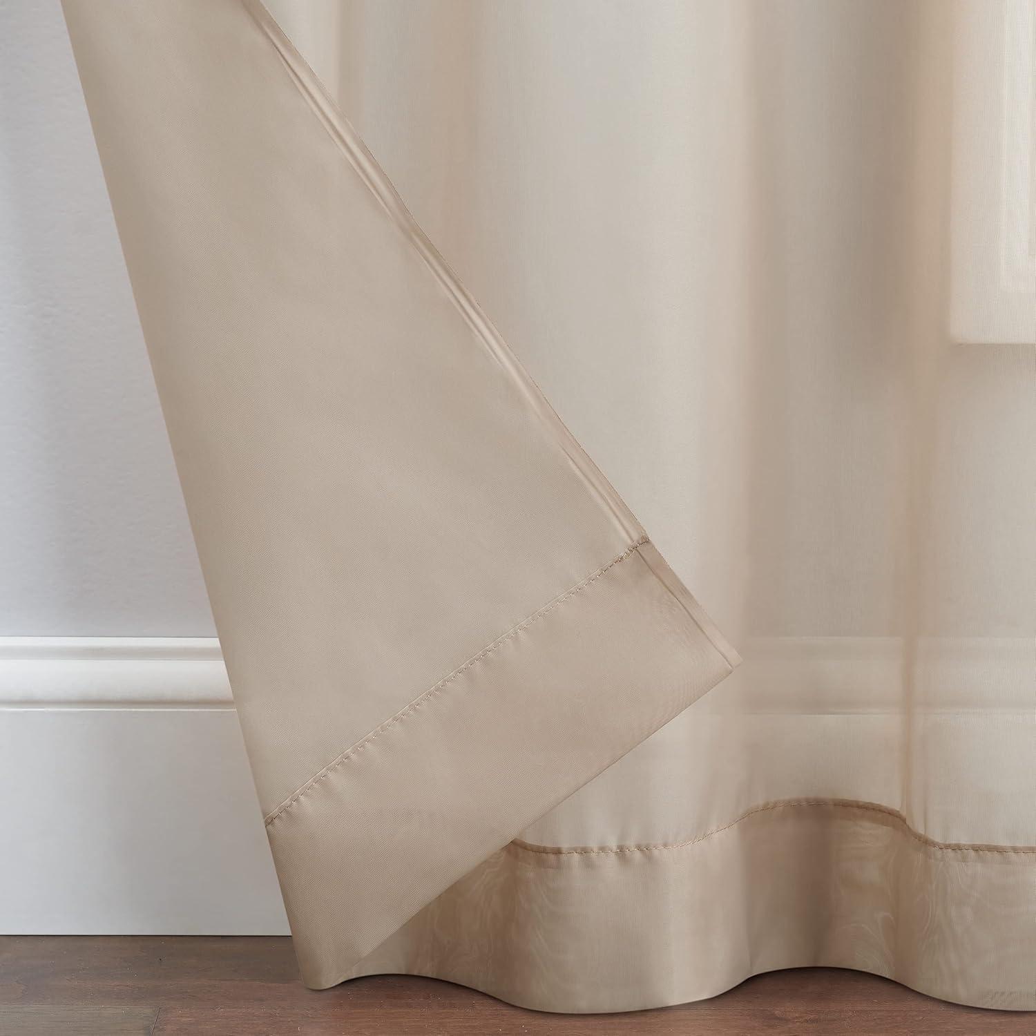 Pairs to go 118'' x 63'' Victoria Voile Pair in Taupe