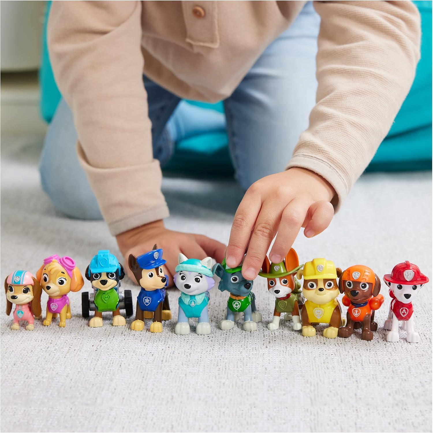 PAW Patrol, 10th Anniversary, All Paws On Deck 10 Collectible Toy Figures Gift Pack