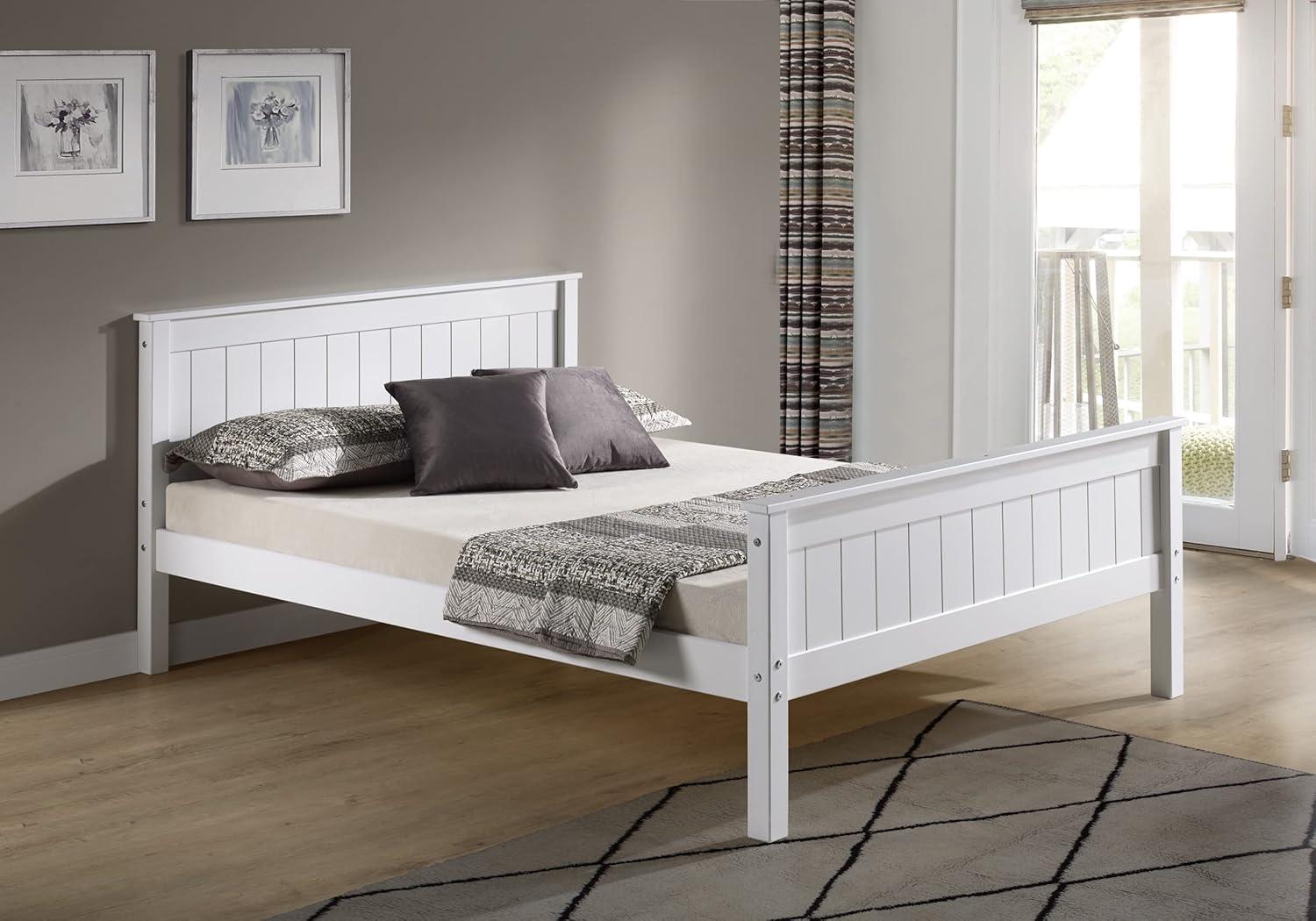 Full Harmony Kids' Bed White - Bolton Furniture: Alaterre Furniture, Platform Frame, Brazilian Pine, Kids Bedroom