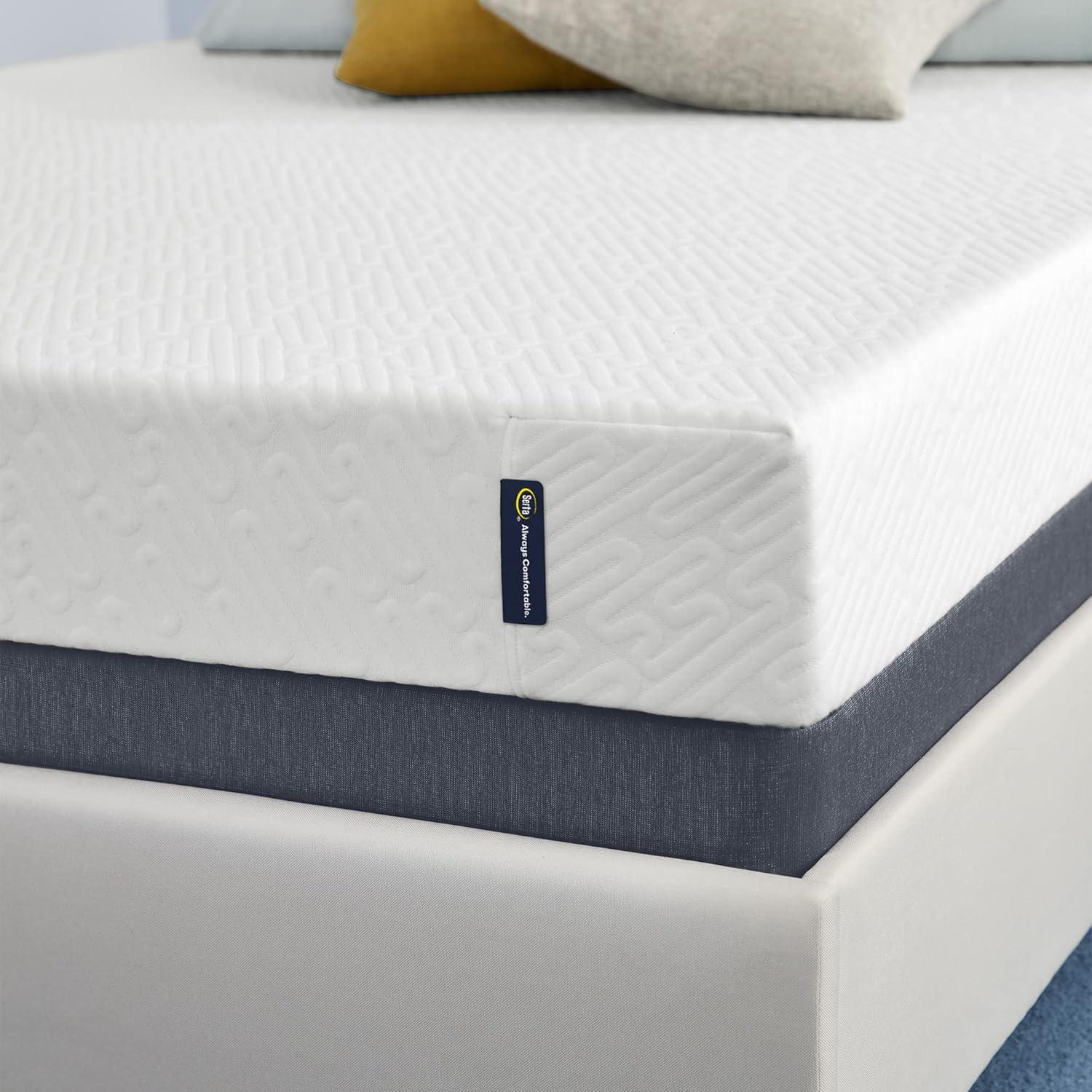 Serta Twin 7" Gel Memory Foam Medium-Firm Mattress - Water Resistant