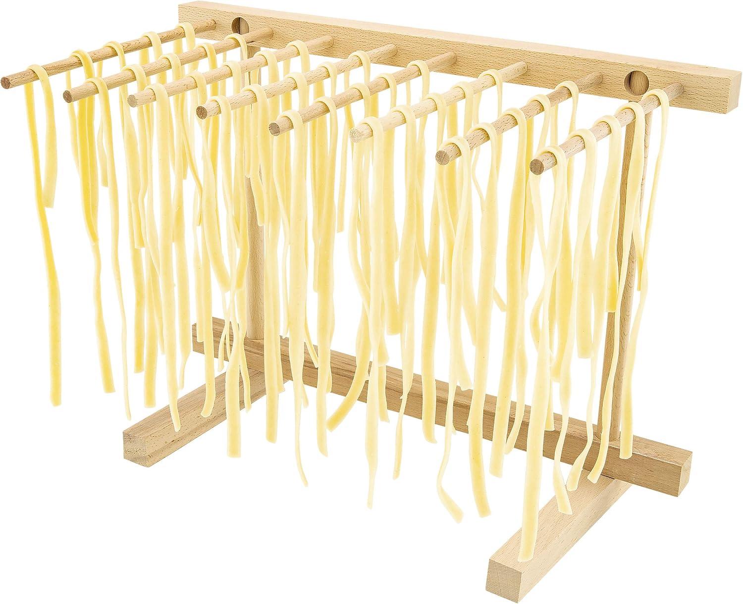 Collapsible Natural Beechwood Pasta Drying Rack