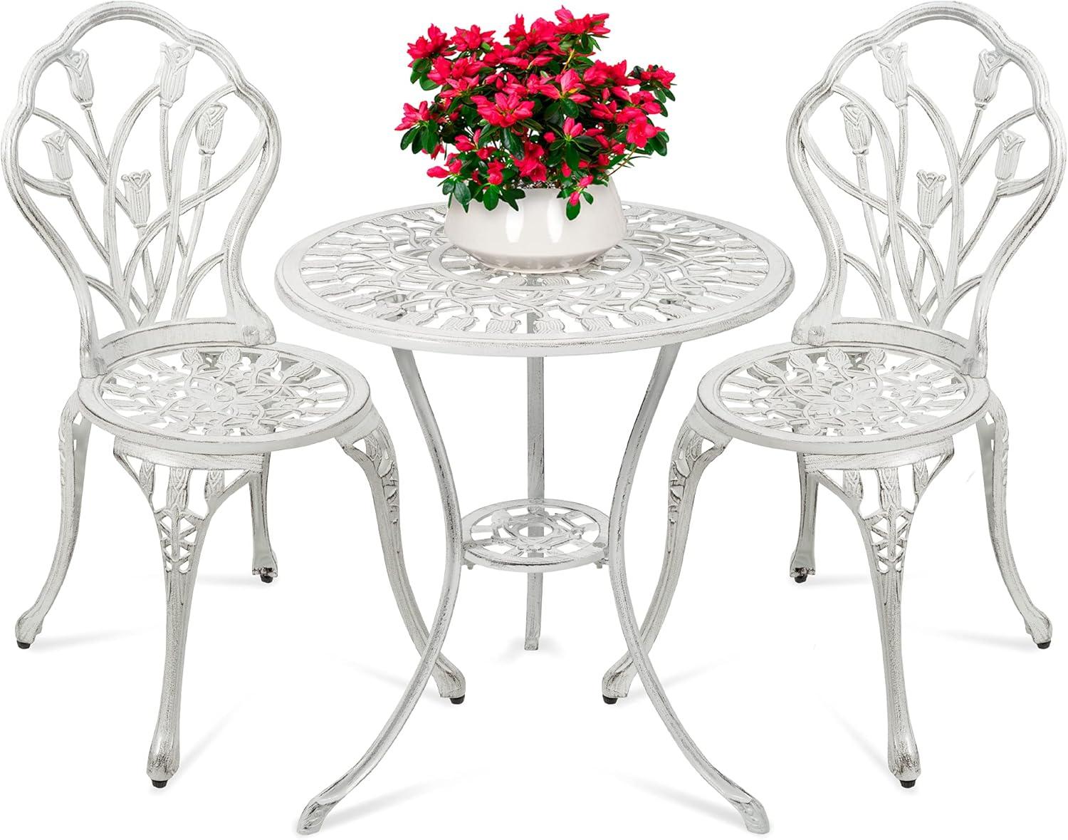 Fleur De Lis Living Stambaugh 2 - Person Patio Dining Set with Round Table