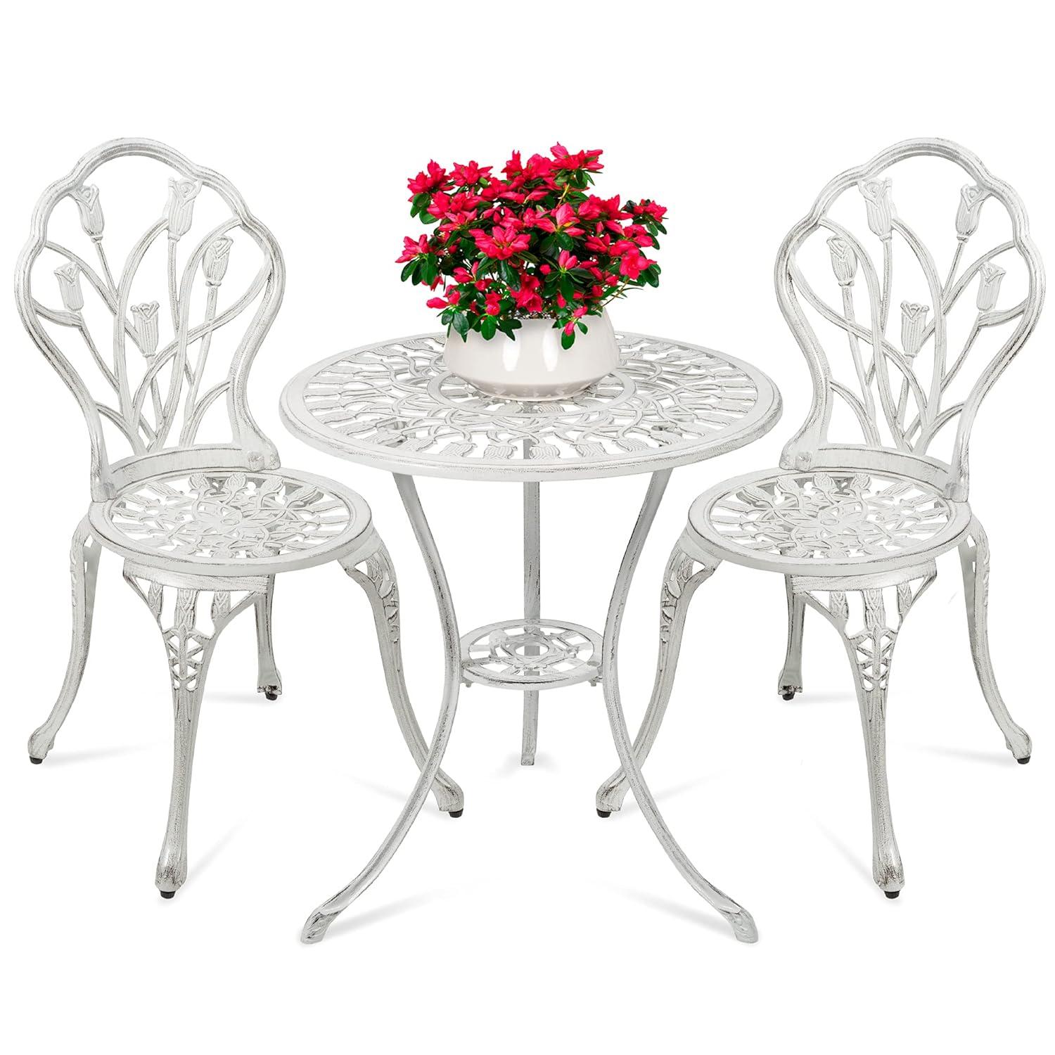 Fleur De Lis Living Stambaugh 2 - Person Patio Dining Set with Round Table