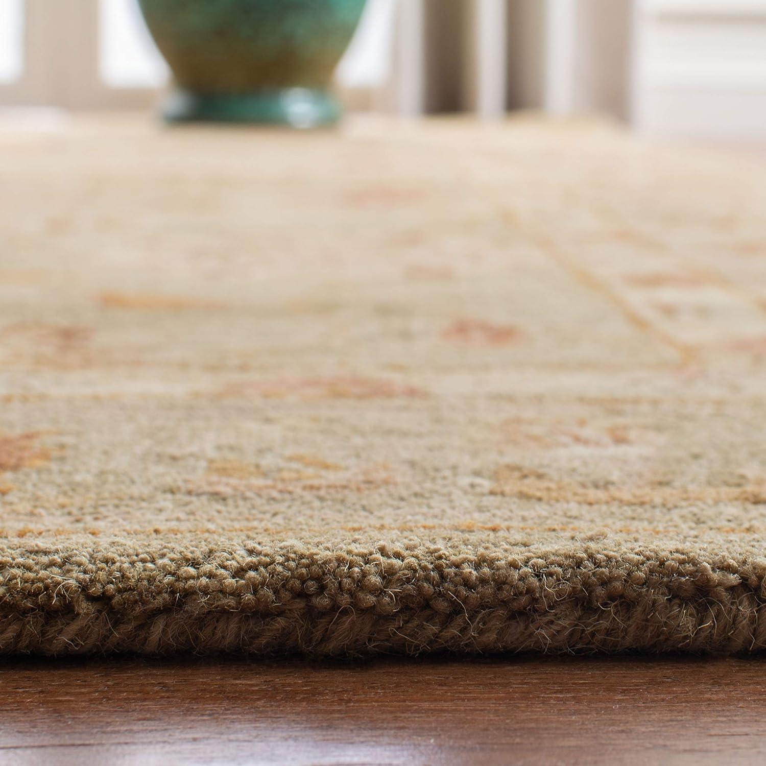 SAFAVIEH Anatolia Sherman Floral Wool Area Rug, Sage, 3' x 5'