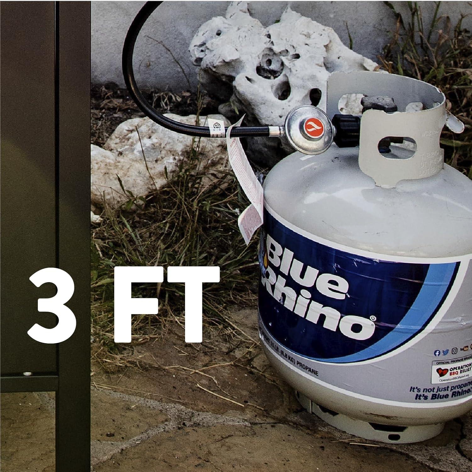 GasOne 3 ft QCC1 Propane Regulator Hose Gas Line Connector