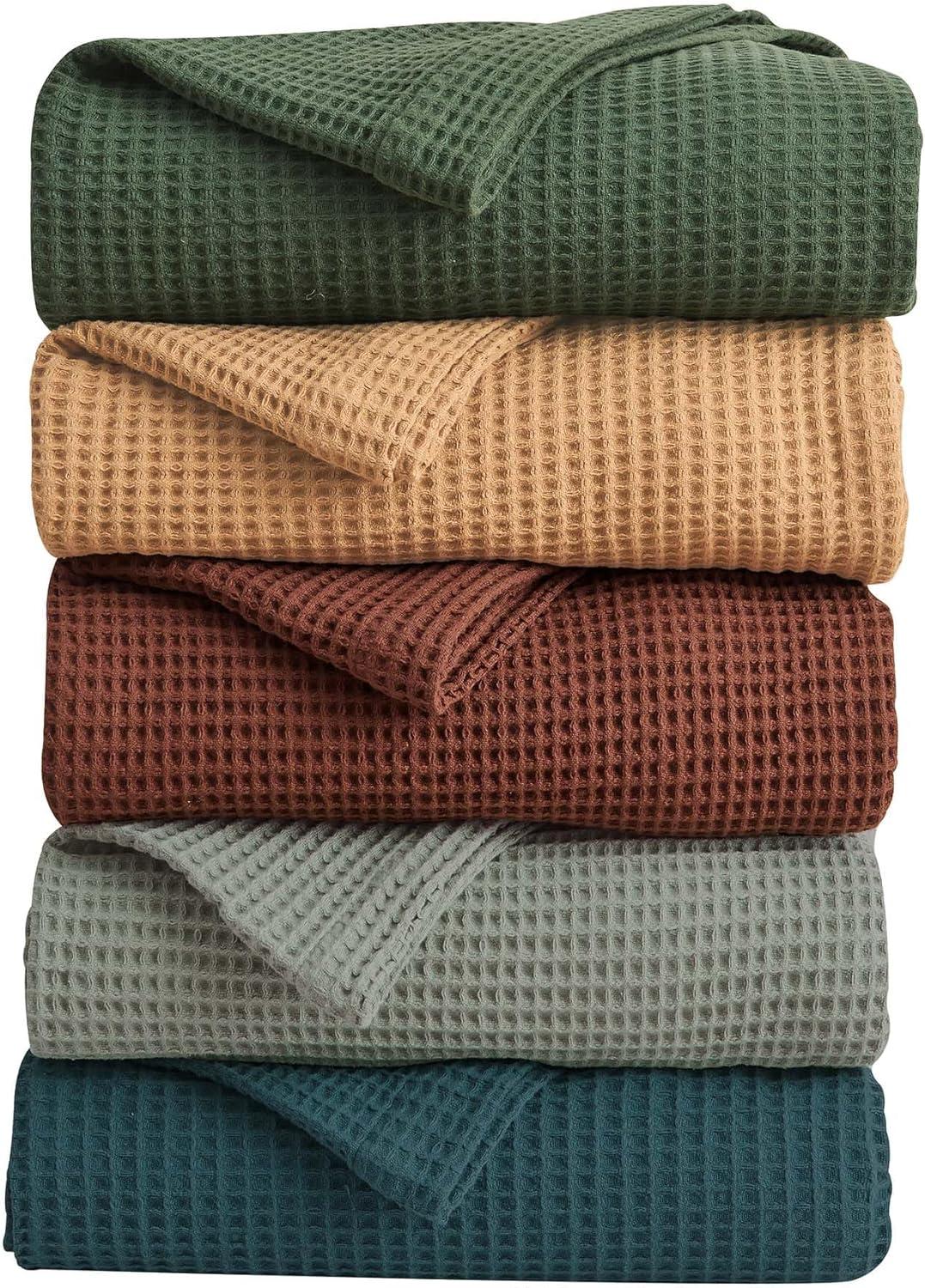100% Cotton Waffle Weave Blanket