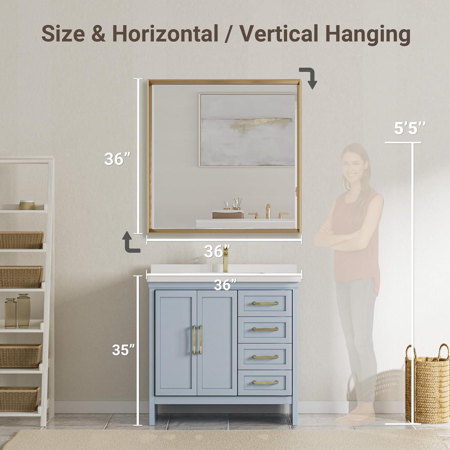 Latitude Run® Lohoski Decorative Wall Mirror Beveled Design, Bathroom Vanity Mirror Accent Mirror Finish & Reviews | Wayfair