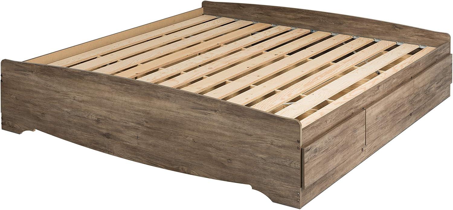 Mate's Platform Storage Bed with 6 Drawers - Prepac