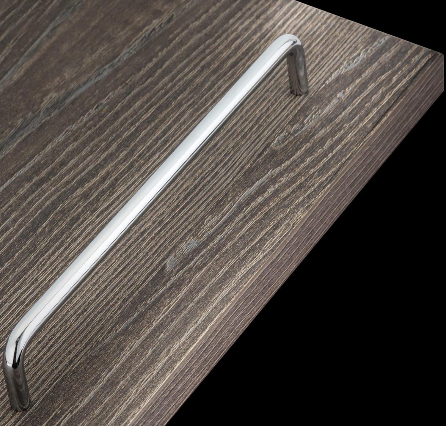 8-Inch Brushed Nickel Modern Cabinet Bar Pull