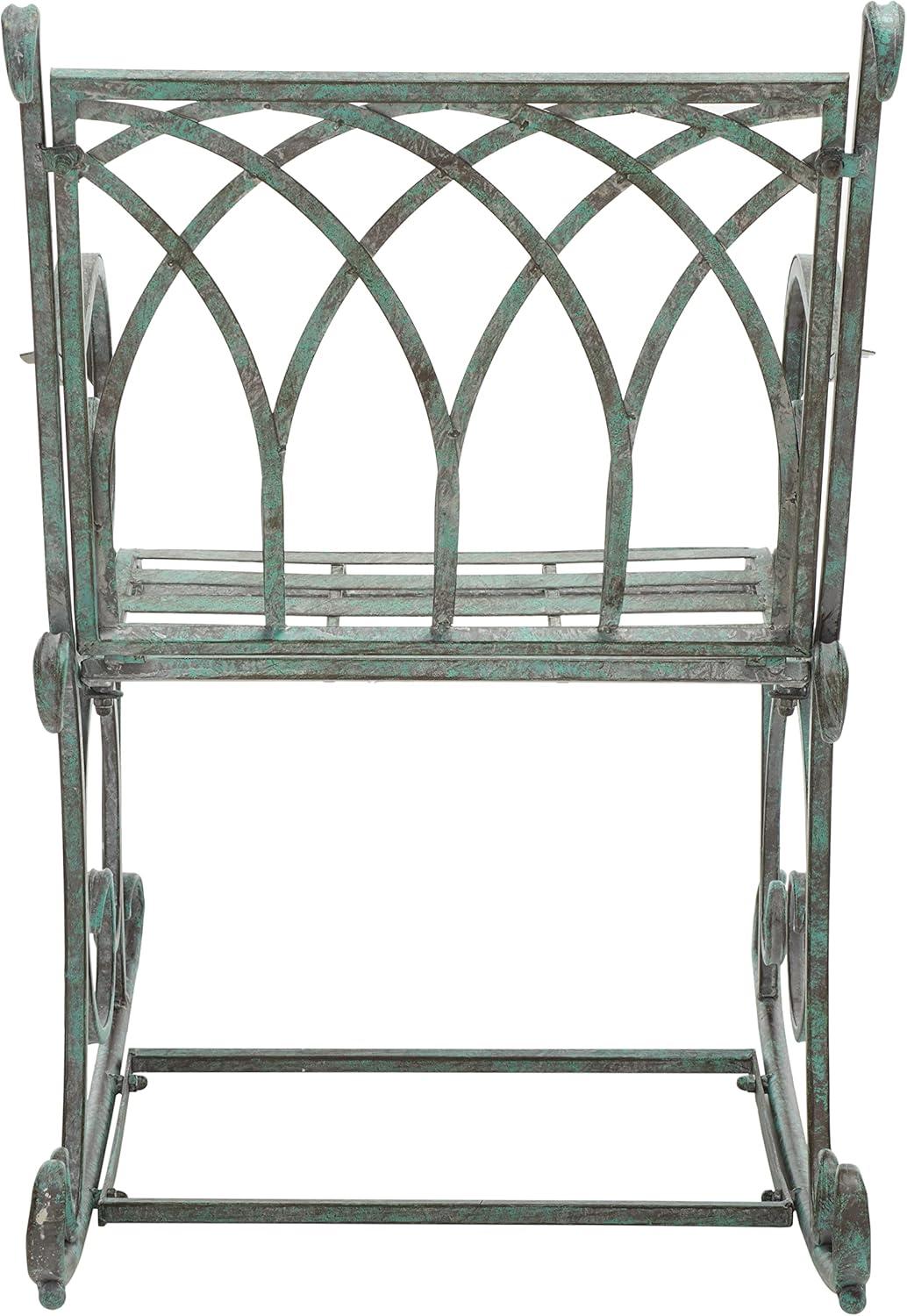 Medrano Rocking Chair Indoor/Outdoor - PAT5030 - Black Rust - Safavieh