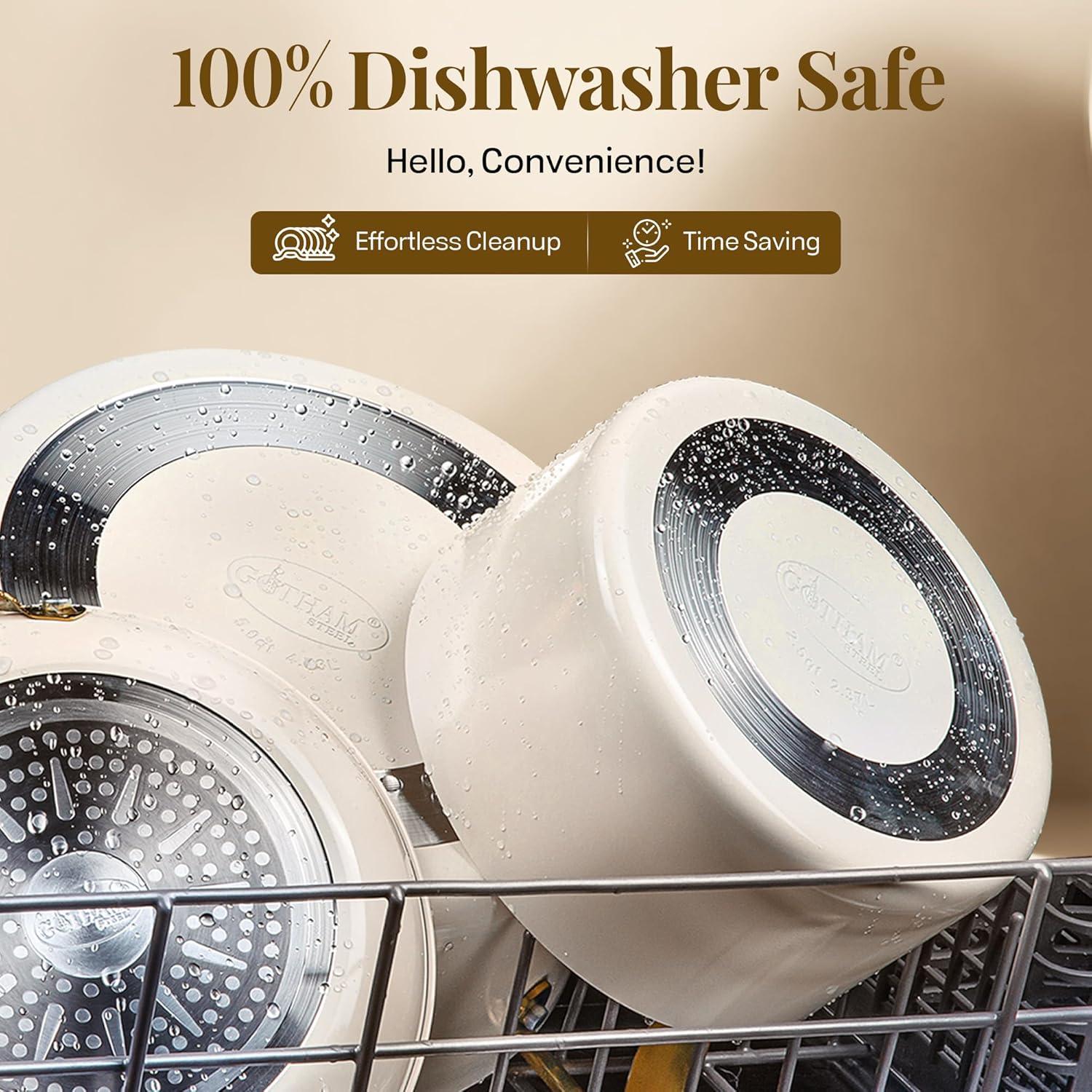 Gotham Steel Gotham Steel Stock Multipurpose Pasta Pot with Strainer Lid & Twist and Lock Handles