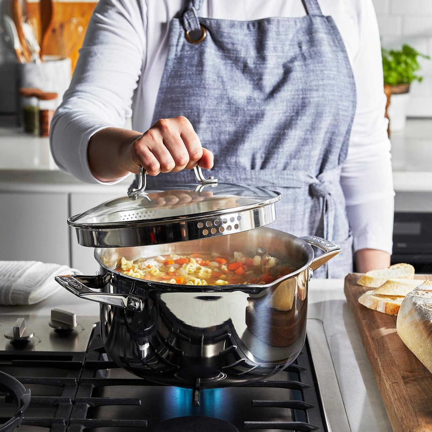 HENCKELS Clad H3 6-qt Stainless Steel Dutch Oven with Lid